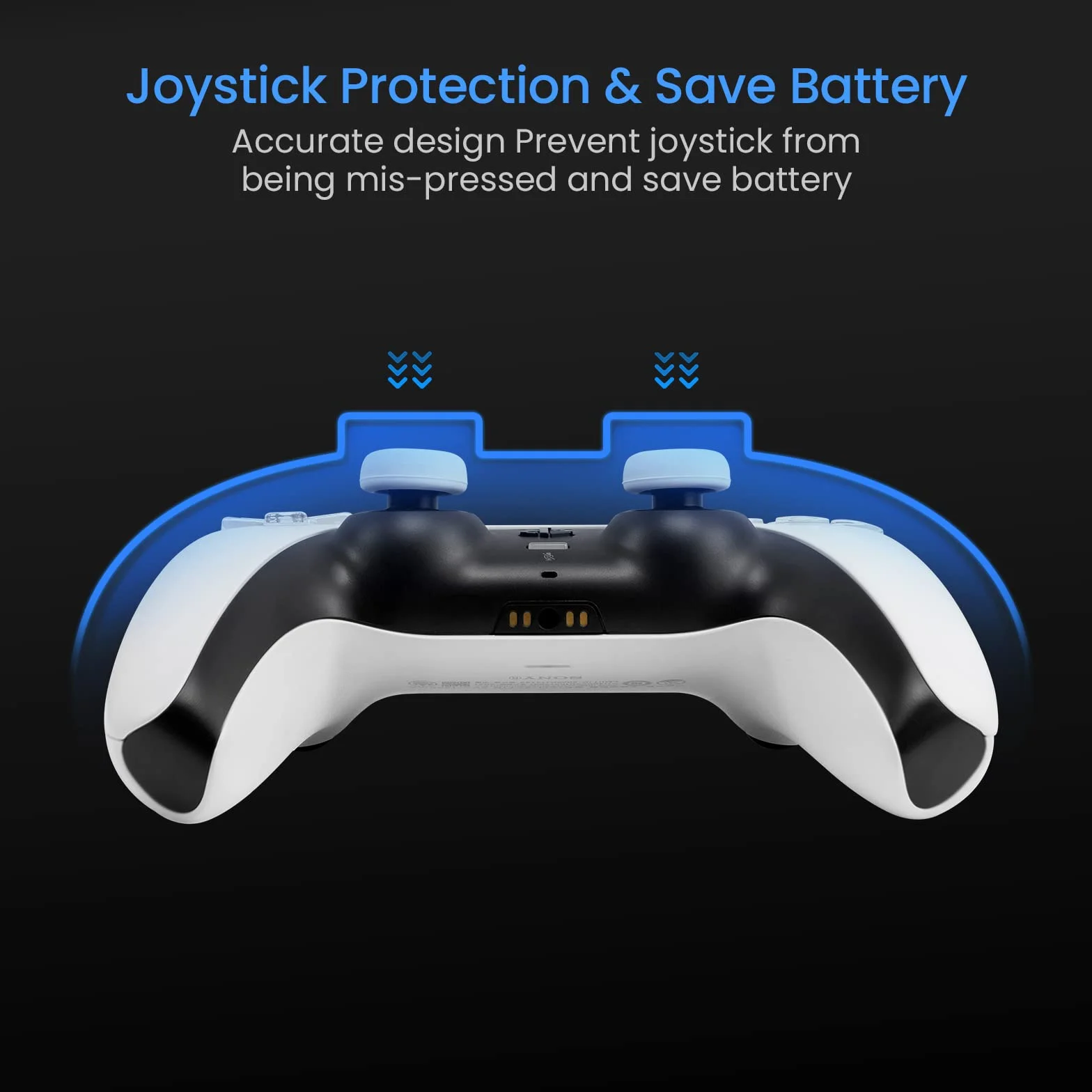 tomtoc Obudowa kontrolera PS5, etui na pilota zdalnego sterowania Bezprzewodowy Playstation 5 DualSense, Twarde etui do przechowywania Kompaktowy, Ultra-cienki i Liviano Akcesoria PS5
