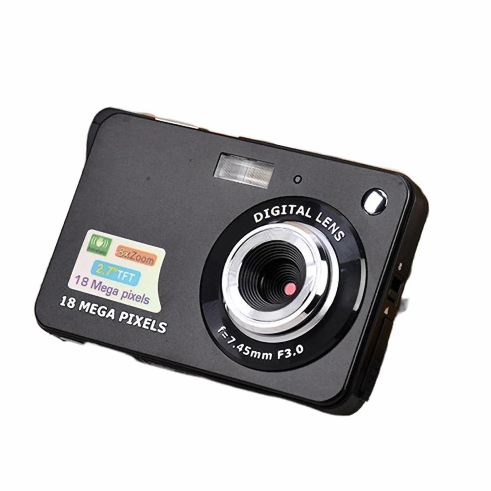 Aparat cyfrowy Autofokus Vlogging Camera 48MP z dużym ekranem Kamera do fotografii dla dorosłych dzieci Z łatwością Uchwyć Wspaniałe Chwile(Black)