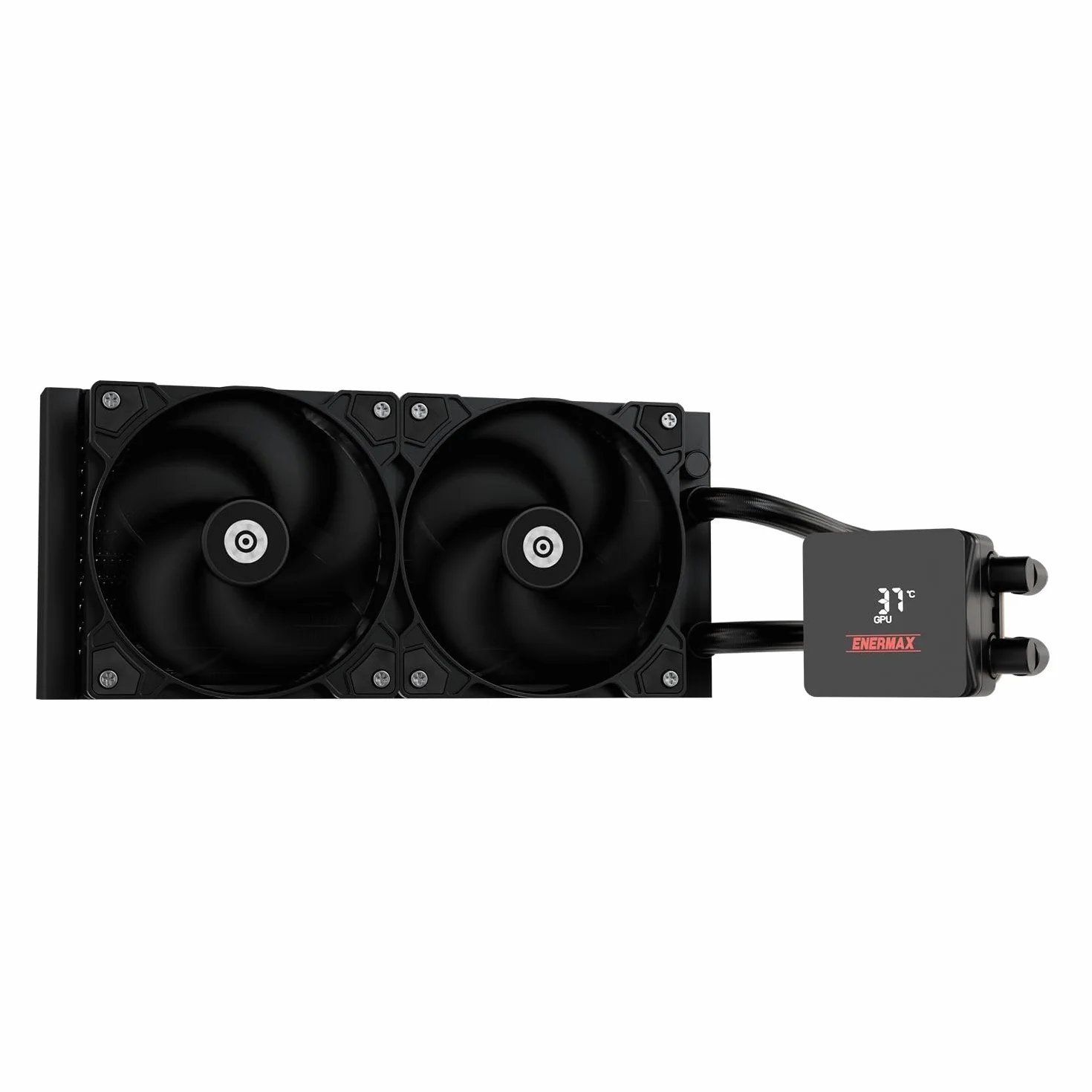 ENERMAX LIQMAX IV AIO CPU 240 mm chłodzenie wodne|Dual Chamber|TDP 360W+|Intel LGA 1851/1700/115x/2066| AMD AM5/AM4 | cyfrowy wyświetlacz |2 x 120 PWM Performance Flow Fan | ELC-LMIV240-SF