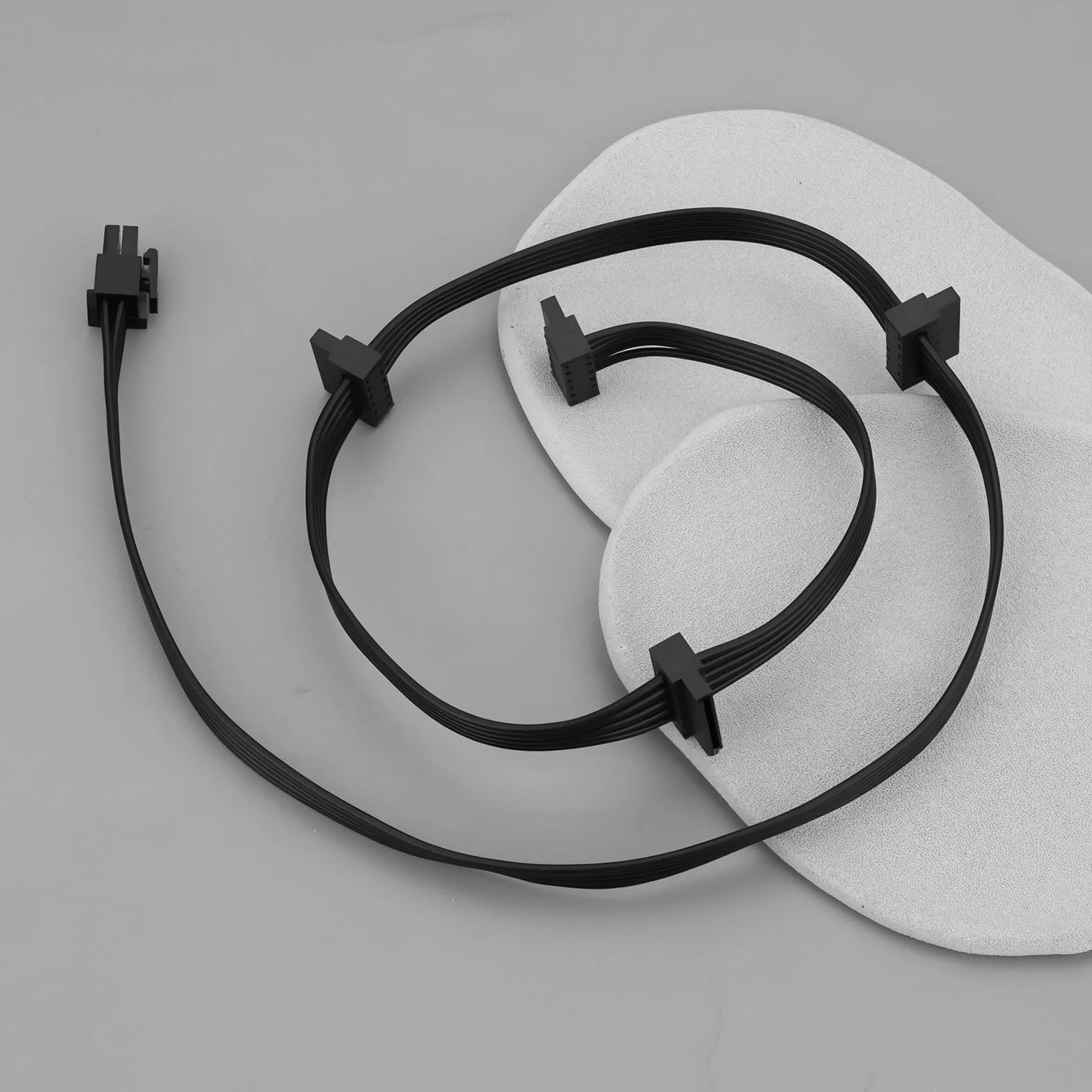 EMSea 6-pinowy do 4x kabel zasilający SATA kompatybilny z Corsair CX750M CX850M CX650M 85 cm