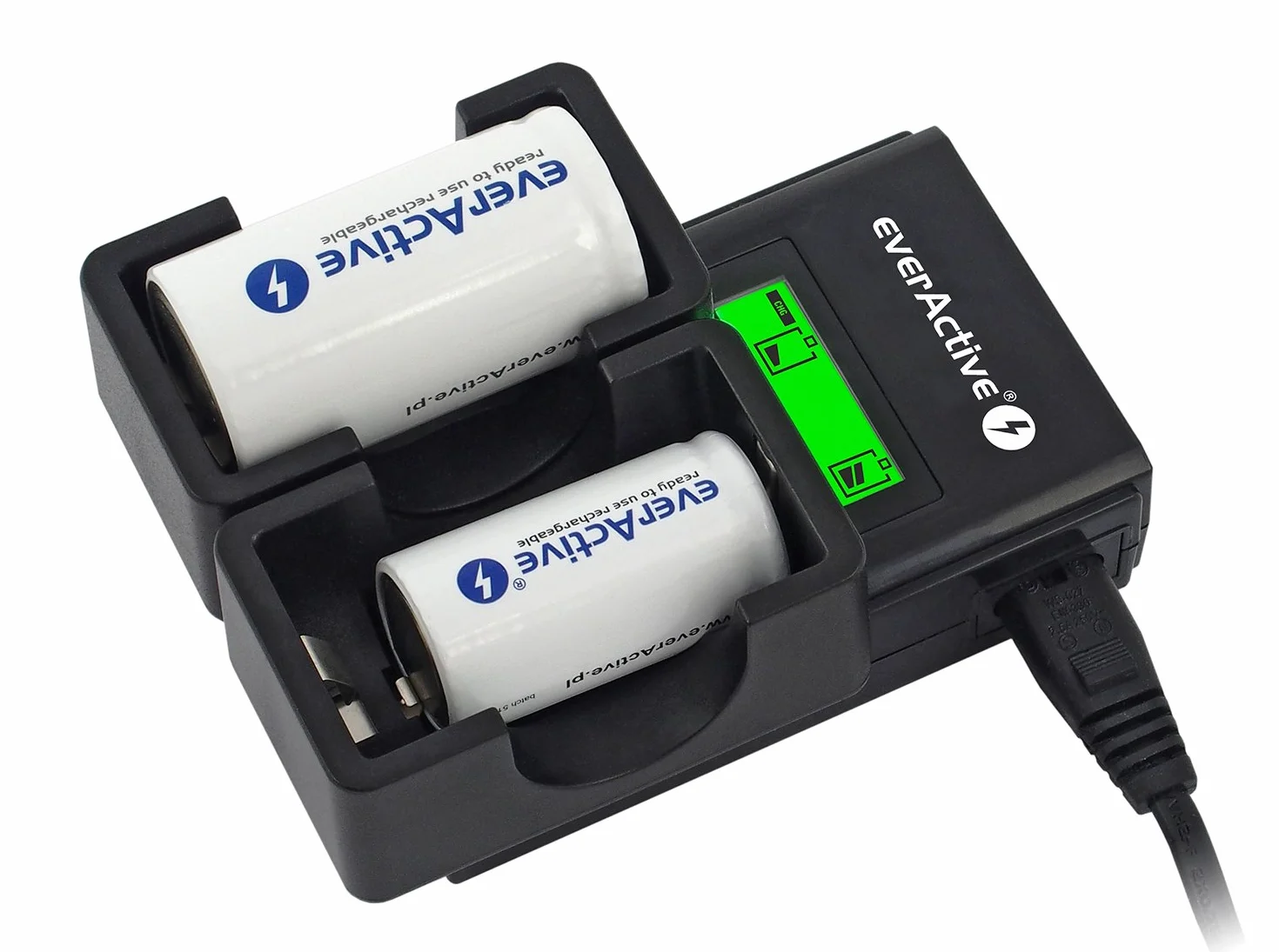 Everactive 5902020523987 Ładowarka Akumulatorów, Czarny, 4X AA/AAA