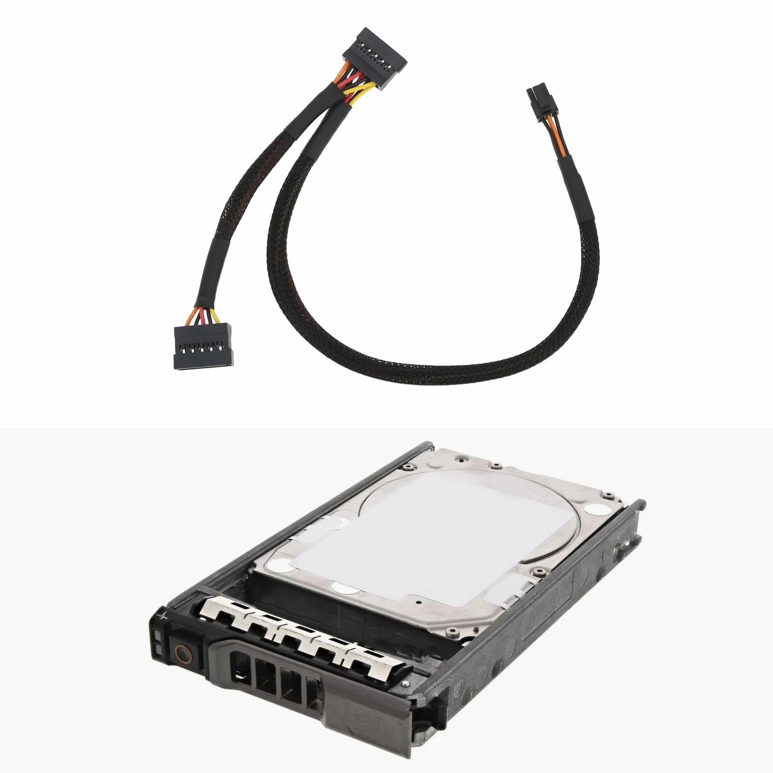 6-pinowy do podwójnego dysku twardego SATA kabel zasilający kompatybilny z Dell 1250 ETC1250 35 cm/17 cm