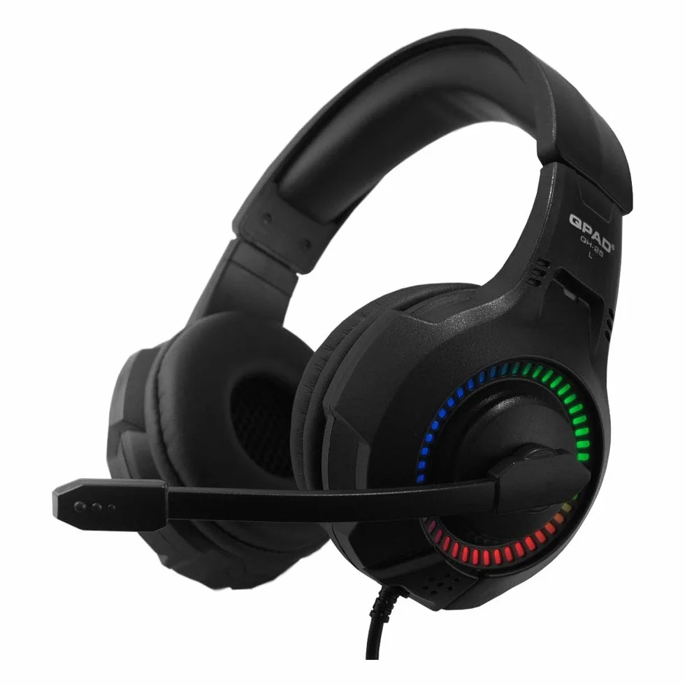 QPAD QH-25 RGB stereo i zestaw słuchawkowy do gier USB 7.1
