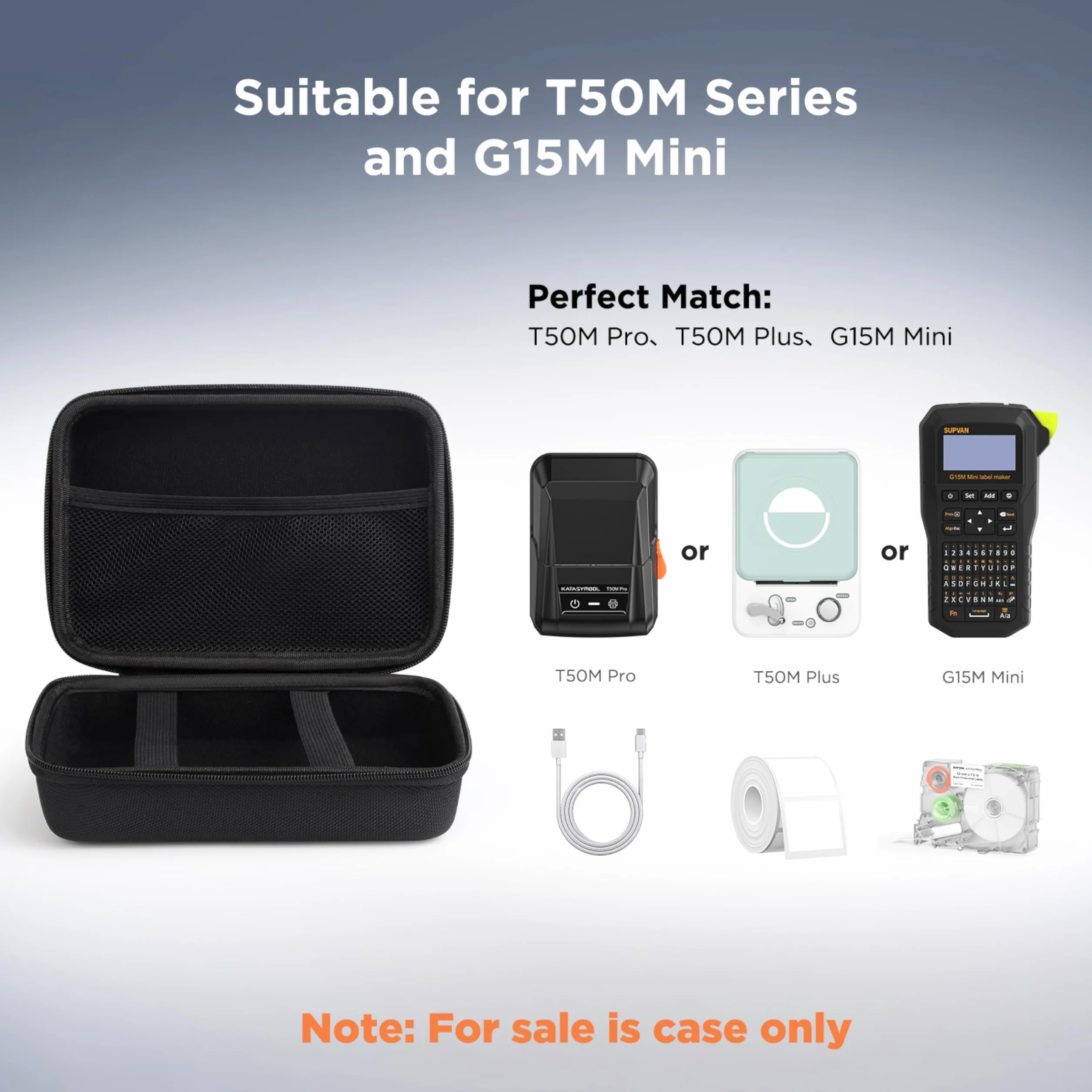 SUPVAN T50M Pro Mini Bluetooth Drukarka do Etykiet Podręczna