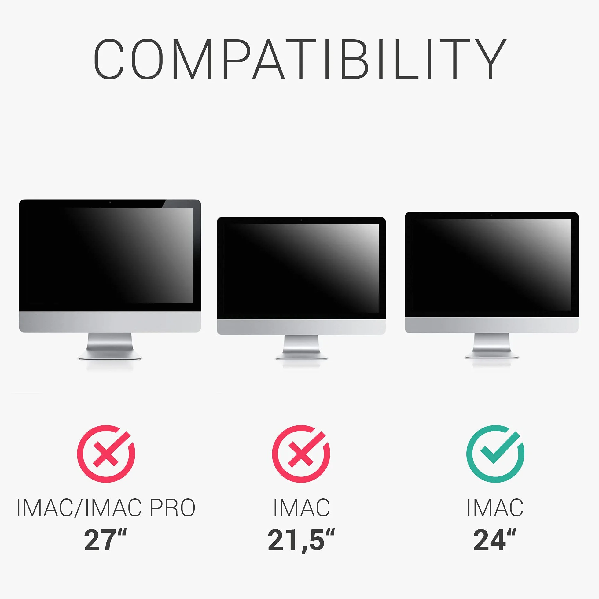 kwmobile Etui kompatybilne z Apple iMac 24" – czarne
