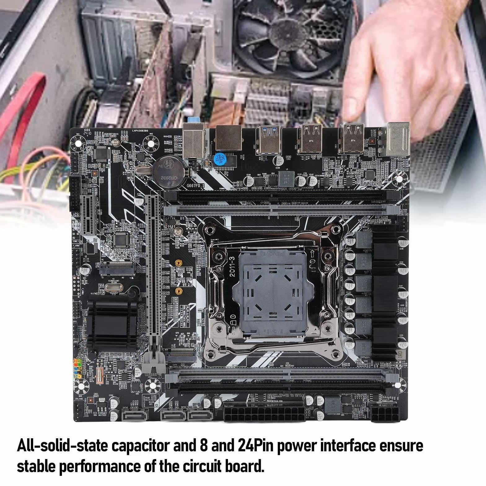 Płyta Główna X99, Płyta Główna LGA 2011 z 4 -kanałowymi Szczelinami Pamięci DDR3, M.2 Nvme Ngff Serial, Porty ATA3.0 i ATA2.0, PCIE dla I7