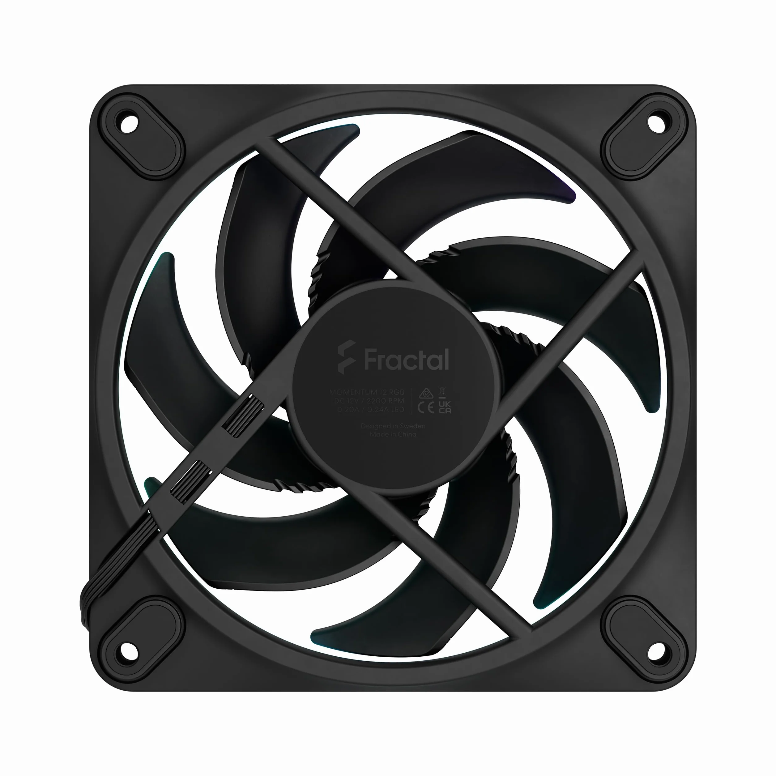 Fractal Design Momentum 12 RGB, czarny - wentylator komputerowy