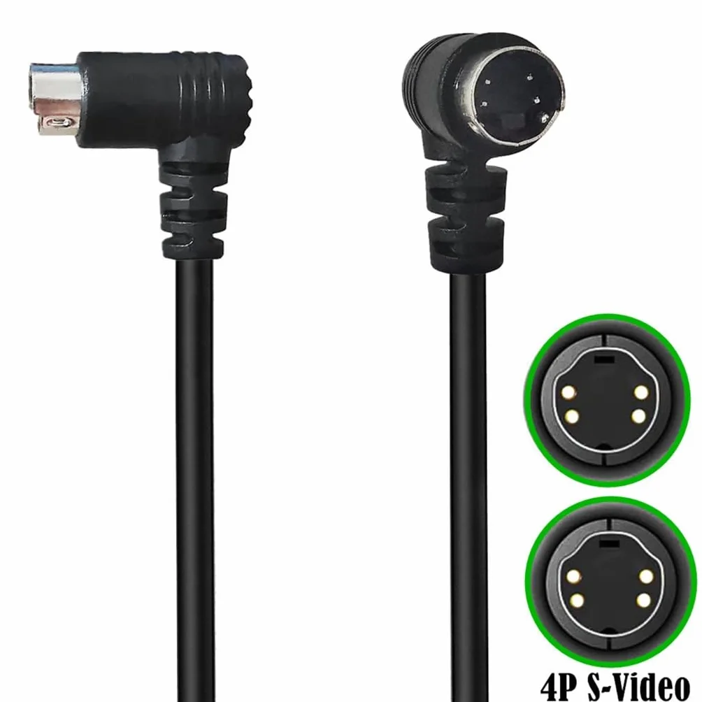 Kabel wideo Mini DIN 4-pinowy męski na męski pozłacany
