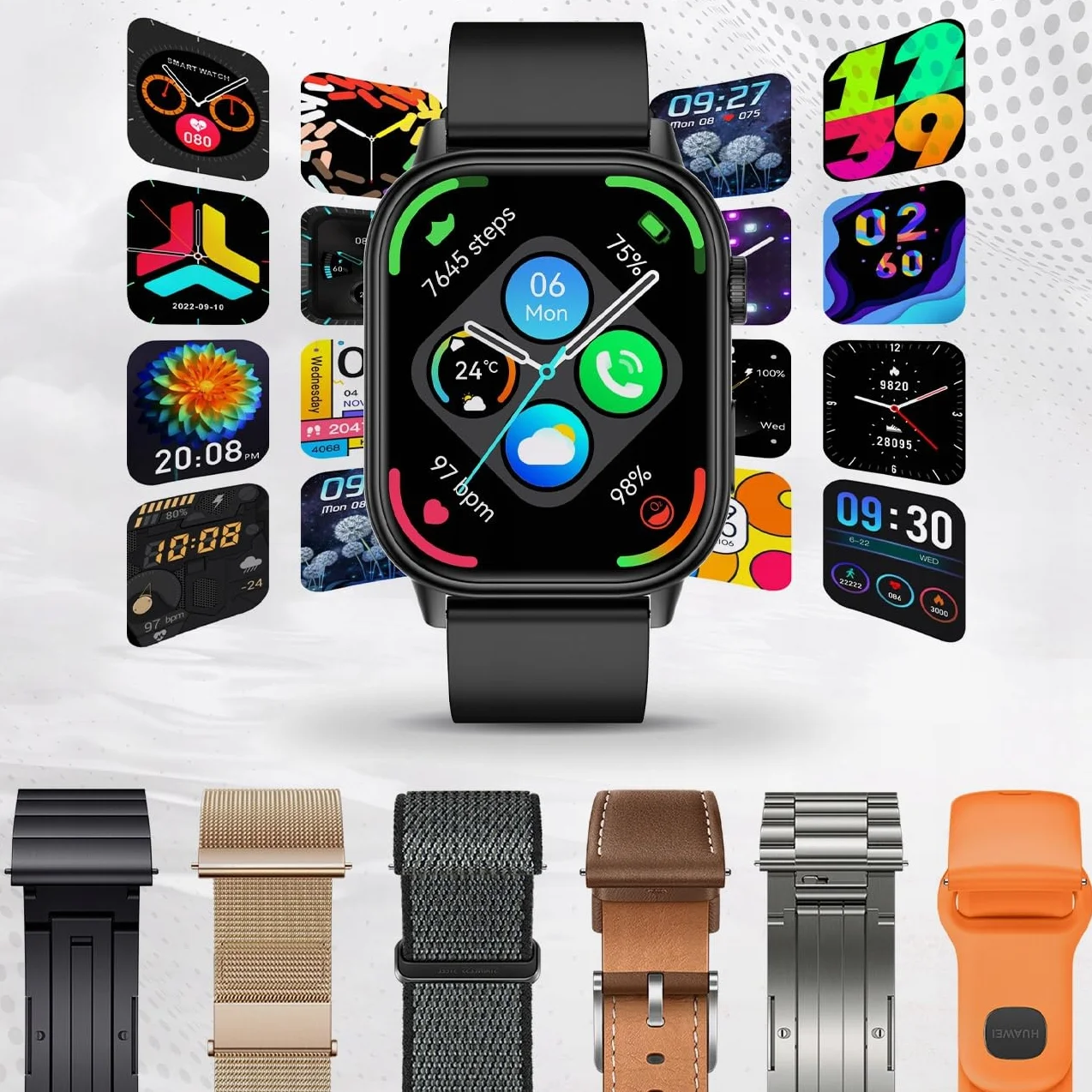 Smartwatch Damski Zegarek - GPS Sport Wodoodporny Rozmowy SMS - Menu PL