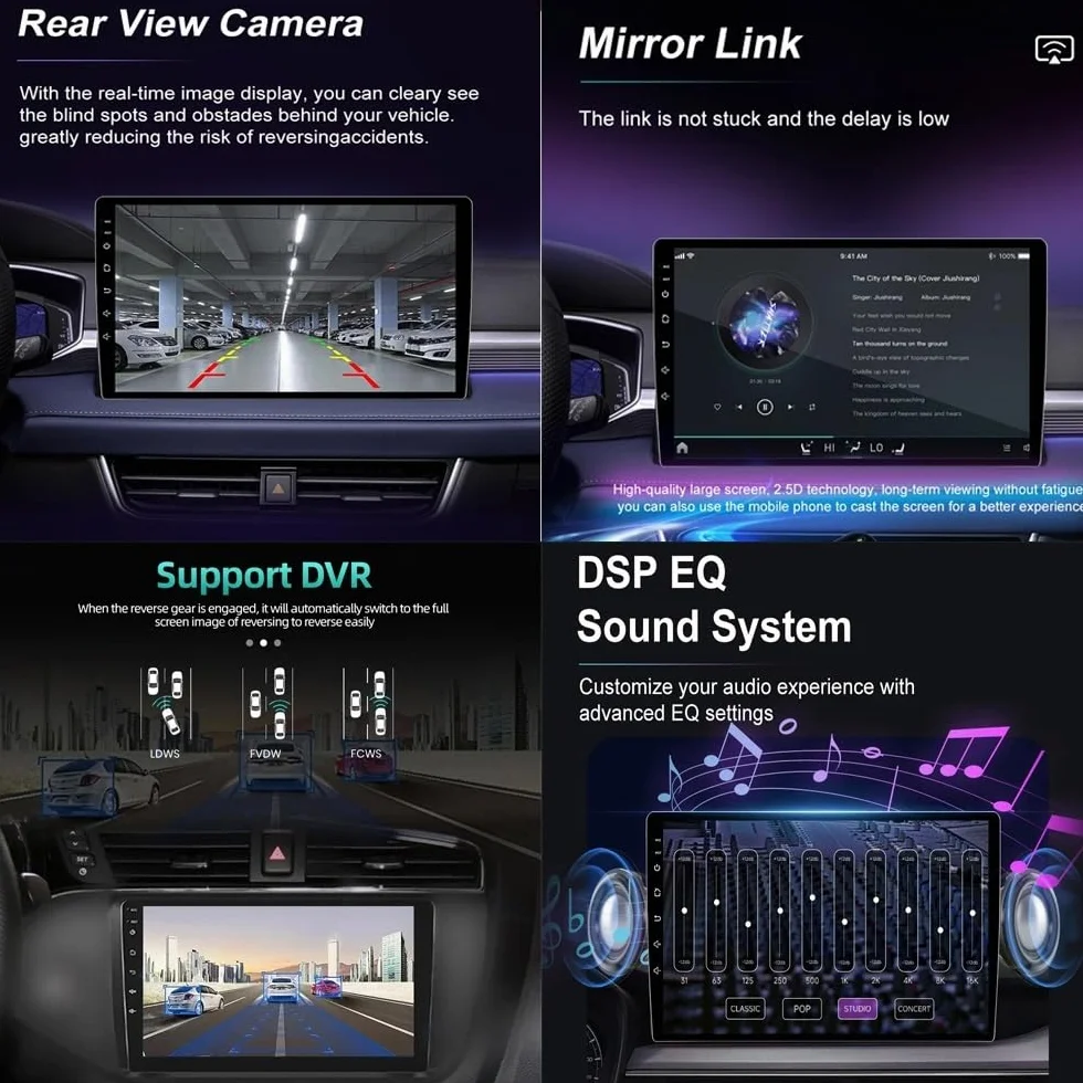 Car Radio dla Roewe MG3 2010-2016 9 Inch Android 15 Car Navigation Cooling Fan For, 4 Core 4G+64G