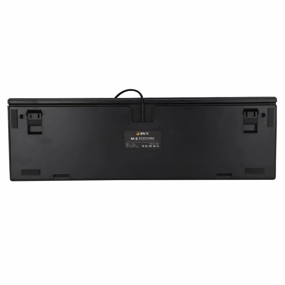 KUIDAMOS M-8 104 Klawisze Klawiatura Mechaniczna Ergonomiczna Konstrukcja Przewodowa Podświetlenie RGB do Gier Biurowych Materiał ABS