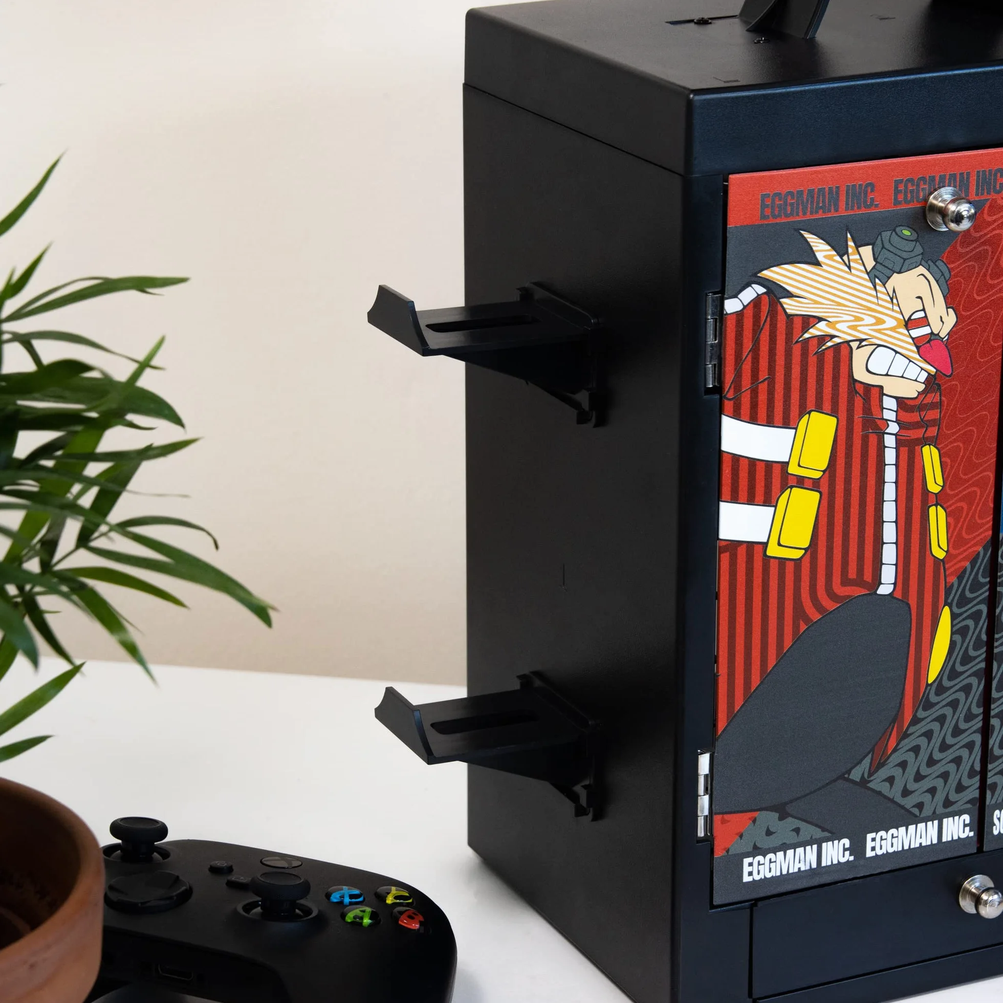 Numskull Sonic The Hedgehog szafka do gier, uchwyt na kontroler, stojak na słuchawki do PS5, Xbox Series X S, Nintendo Switch, oficjalny produkt Sonic The Hedgehog