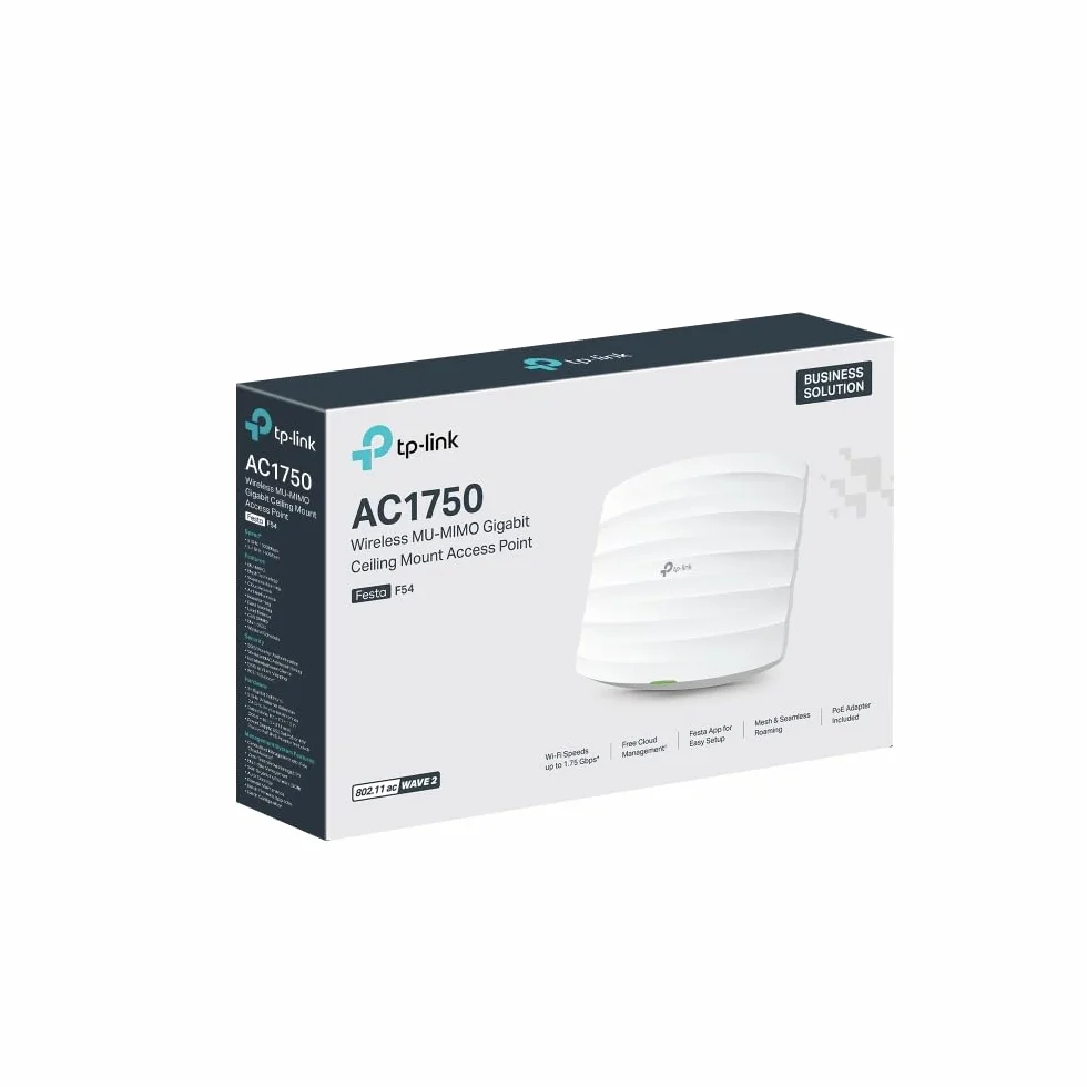 TP-Link Festa F54 | Punkt dostępowy AC1750 MU-MIMO | Montaż sufitowy | 2 porty Gigabit | Obsługa PoE