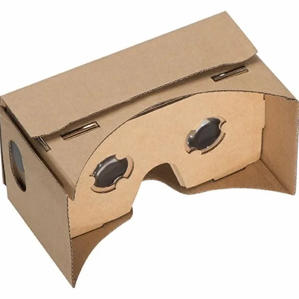 Okulary VR do testu smartfona Cardboard Portsmouth brązowe