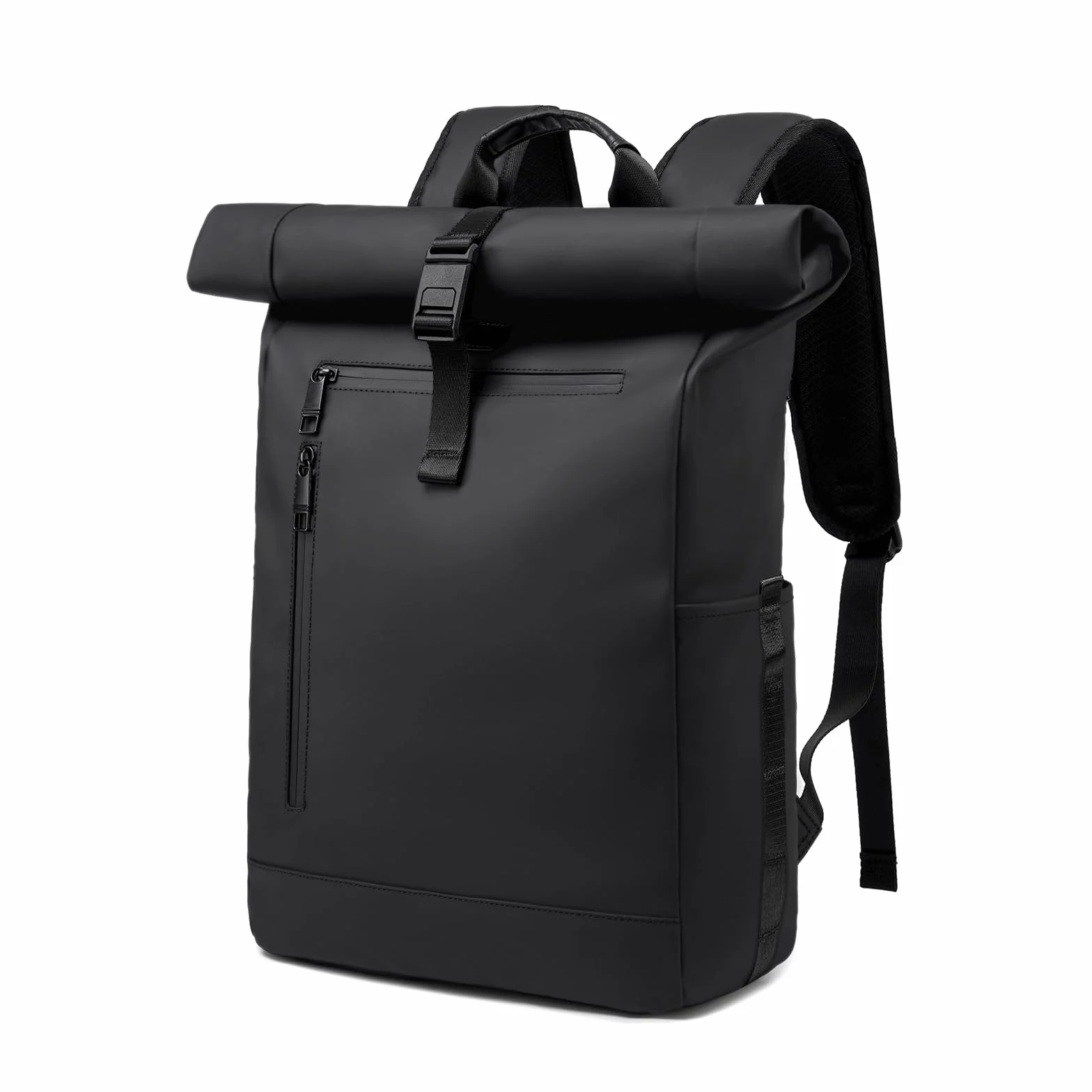 Rolltop plecak dla mężczyzn i kobiet, duży plecak na laptopa, wodoszczelny, z kieszenią na komputer, 16", plecak szkolny, plecak podróżny, bagaż podręczny, samolot, do pracy, na podróż