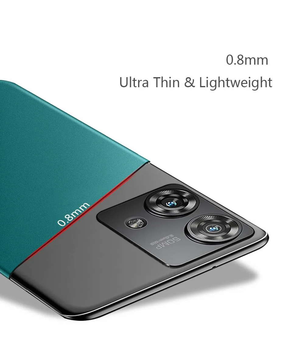 Bastmei Etui do Motorola Moto Edge 40 Neo, ultralekkie, ultracienkie, odporne na zarysowania, antypoślizgowe, ochrona aparatu, matowana tekstura, twarde etui na telefon komórkowy z PC do Motorola