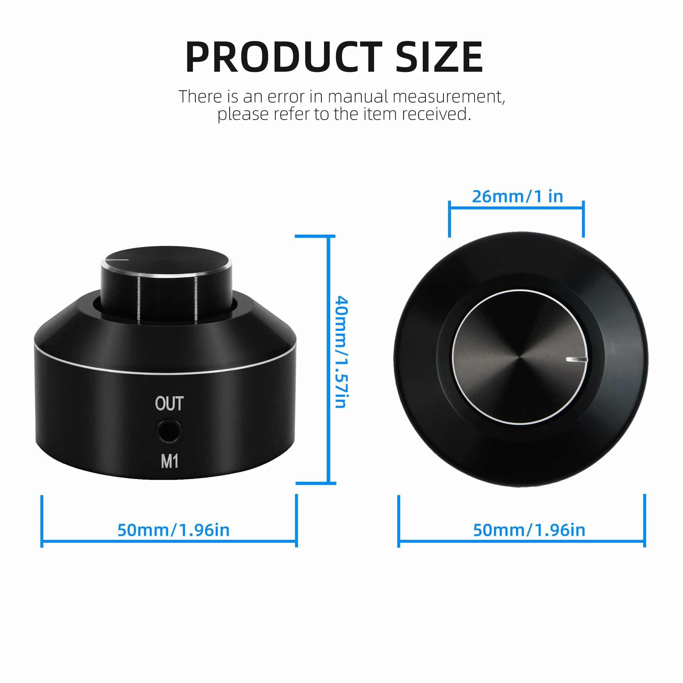 Mini regulator głośności 3,5 mm HiFi wzmacniacz przełącznik pokrętło regulacji głośności audio PC telefon głośnik