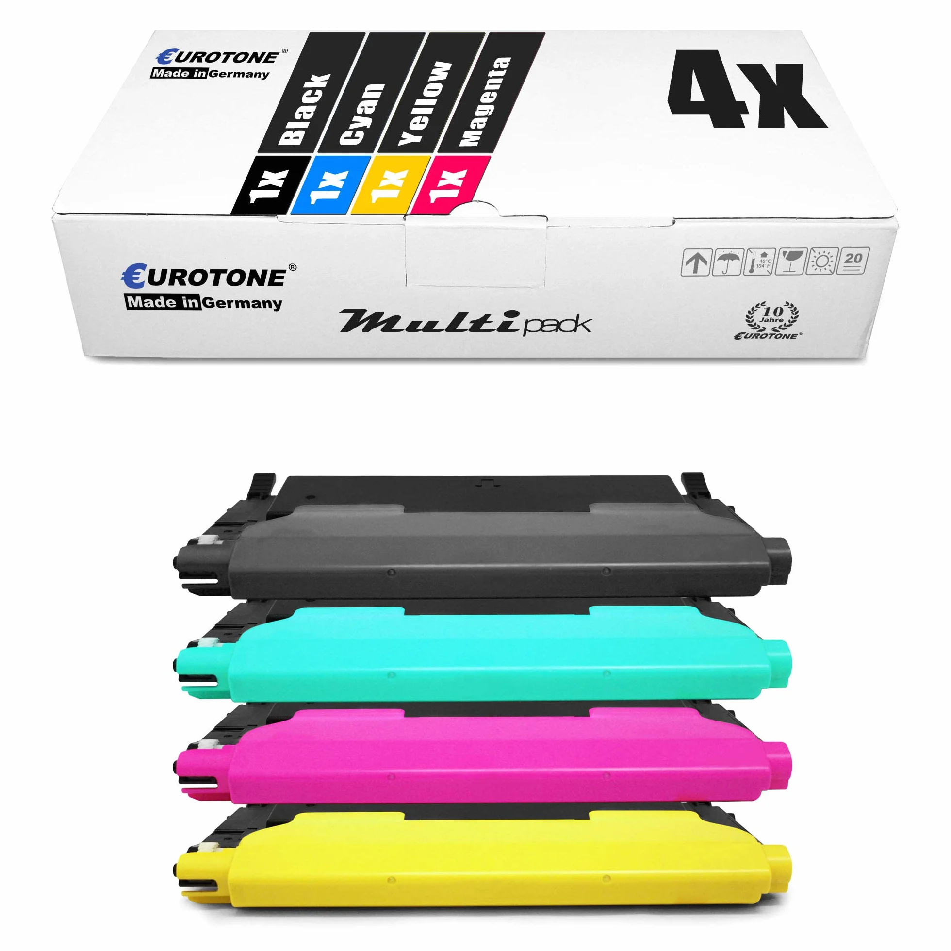 4X Eurotone Toner do Samsung CLX 3170 3175 FW FN N zastępuje CLT-P4092C