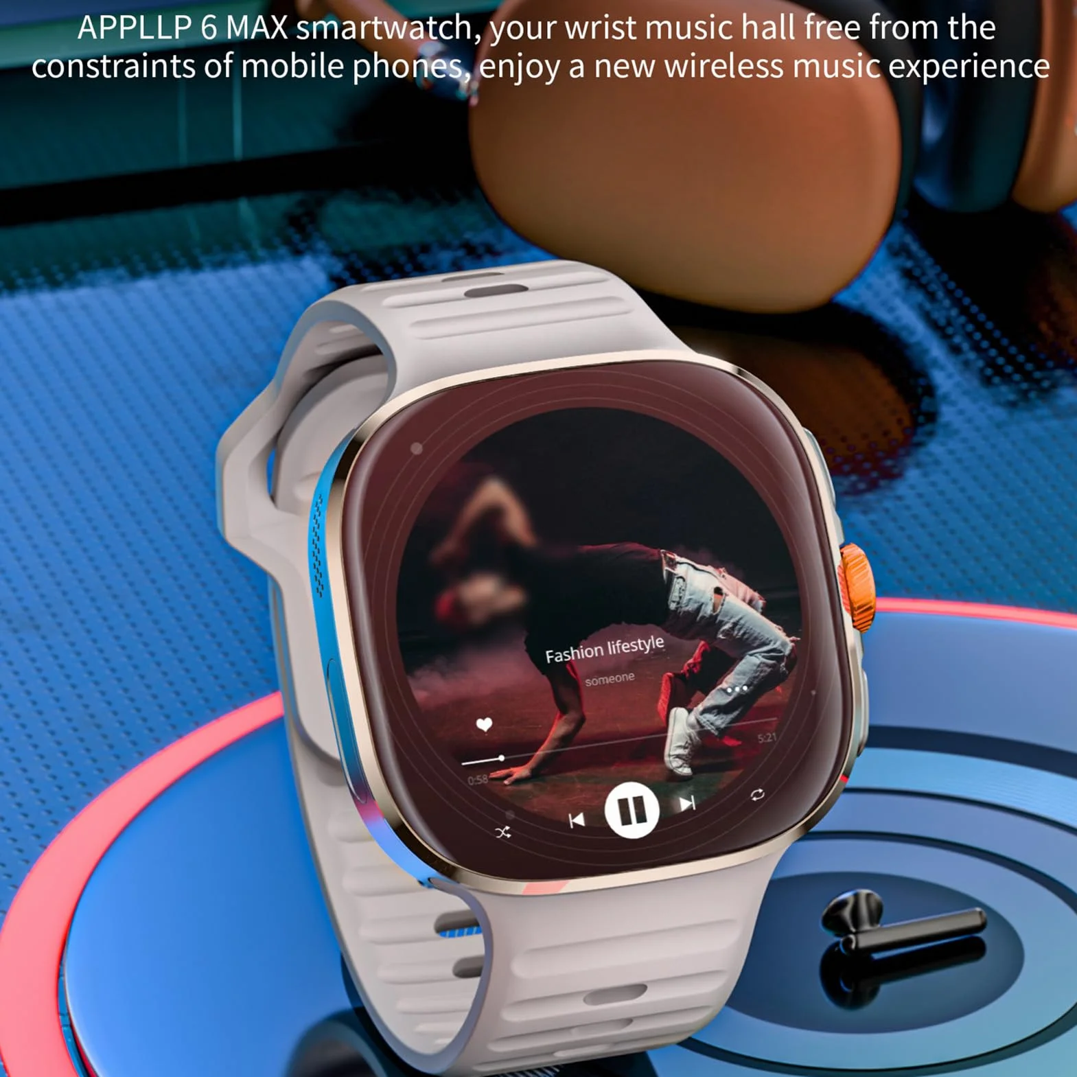 Monitorowanie Tętna Zegarek 4G Smart Watch z 2,16 -calowym Ekranem Dotykowym, Wi -Fi GPS BT Smartwatch, Tłumaczenie w Czasie Rzeczywistym AI, Niezależne Połączenie Telefoniczne (GOLD)