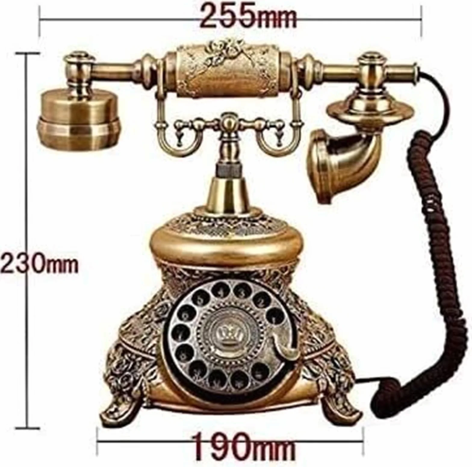 Telefon Telefon domowy Telefon obrotowy Klasyczny telefon Biurowy Imitacja Starożytne duszpasterskie telefony retro Telefony stacjonarne Telefon domowy