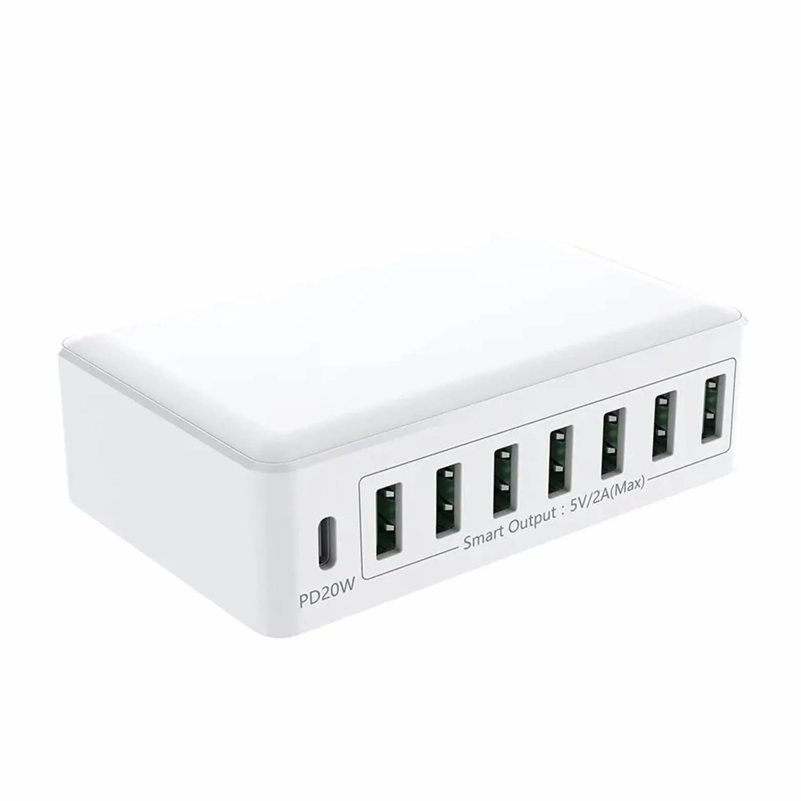 Stacja Ładująca USB O Mocy 60 W, 8 Portów, Szybka Ładowarka PD 20 Typu C, Wieloportowa, Koncentrator Ładujący Z Kablem MożLiwość Szybkiego łAdowania