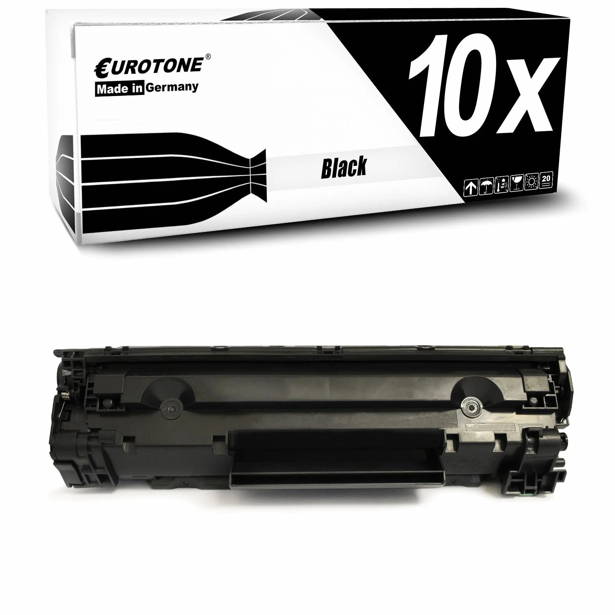 Eurotone Toner 10x toner kompatybilny jako zamiennik do HP M227fdn M227fdw M227sdn M203 M203dw M203dn zastępuje CF230X czarny