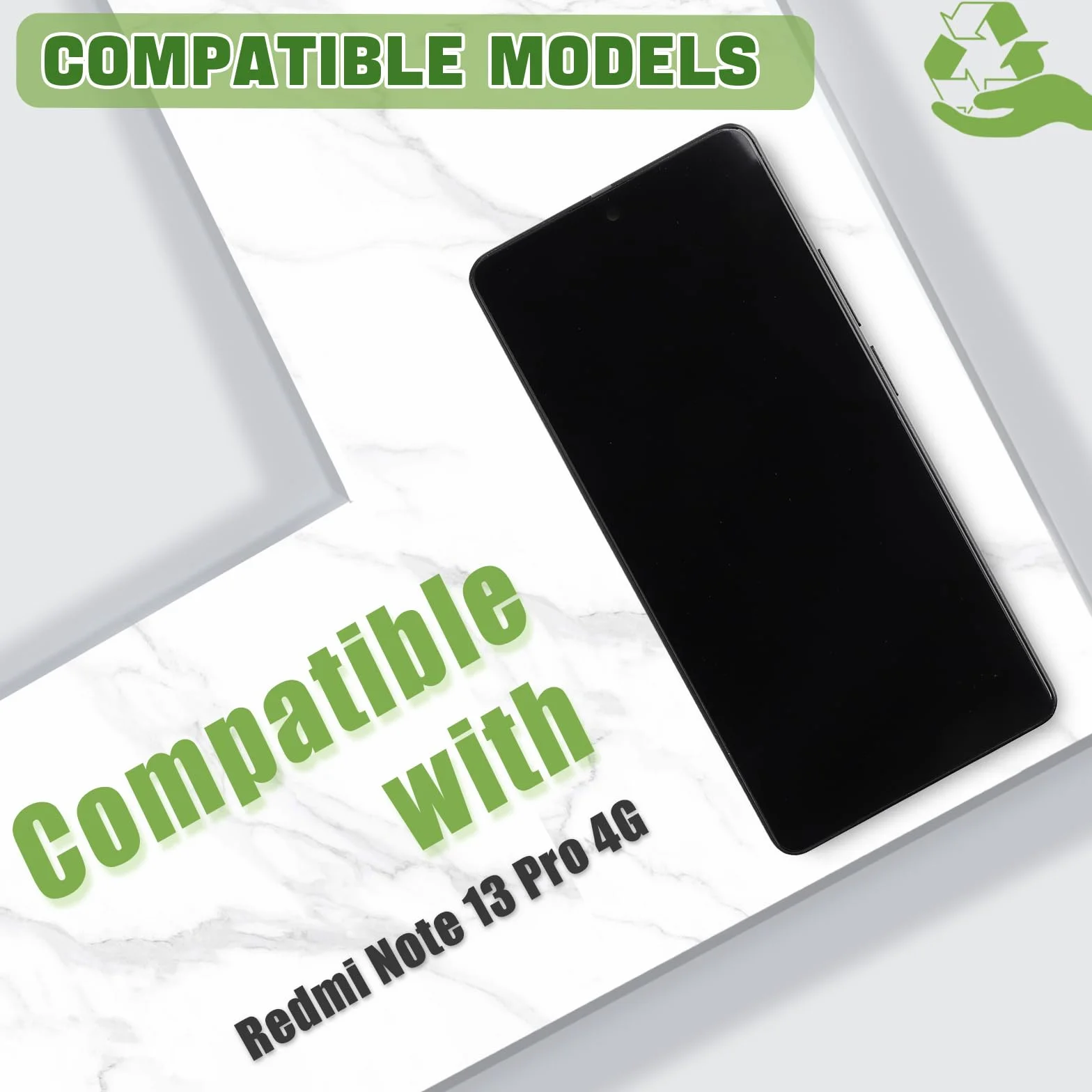 [z ramką] nowy cyfrowy cyfrowy wyświetlacz TFT LCD Touch Screen Digitizer montaż do Redmi Note 13 Pro 4G LCD wyświetlacz dotykowy digitizer z ulepszonym zestawem narzędzi naprawczych bez funkcji