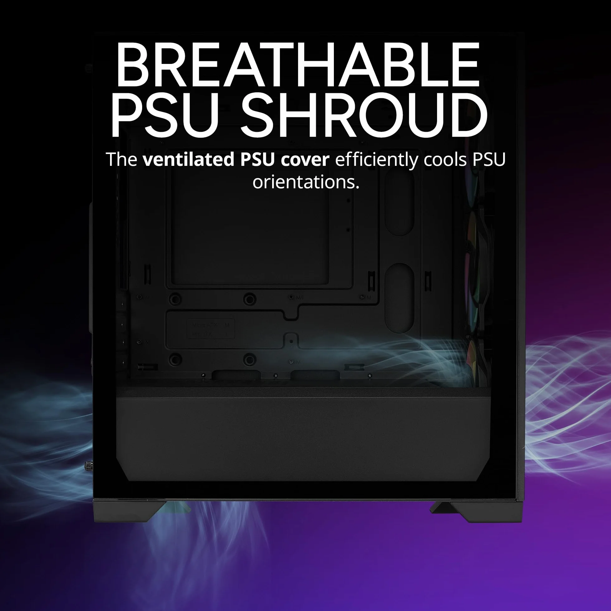 Cooler Master Elite 302 Micro-ATX minimalistyczne etui PC o wysokim przepływie powietrza, 365 mm GPU Max, kompatybilne RTX 5080|RX 7090 XT, 280 mm AIO Max, typ C, szkło hartowane, potrójny wentylator
