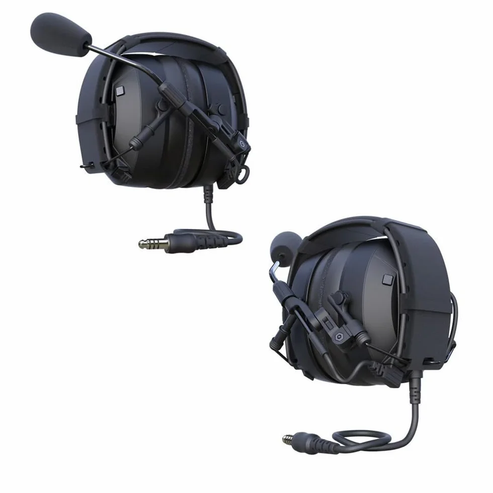 Entry-Level Walkie Talkie Elektronika Nauszniki Komunikacja PTT Ochrona słuchu Redukcja szumów Wygodny zestaw słuchawkowy Radio Komunikacja Słuchawki do Airsoft Shooting Paintball MilSim UTV