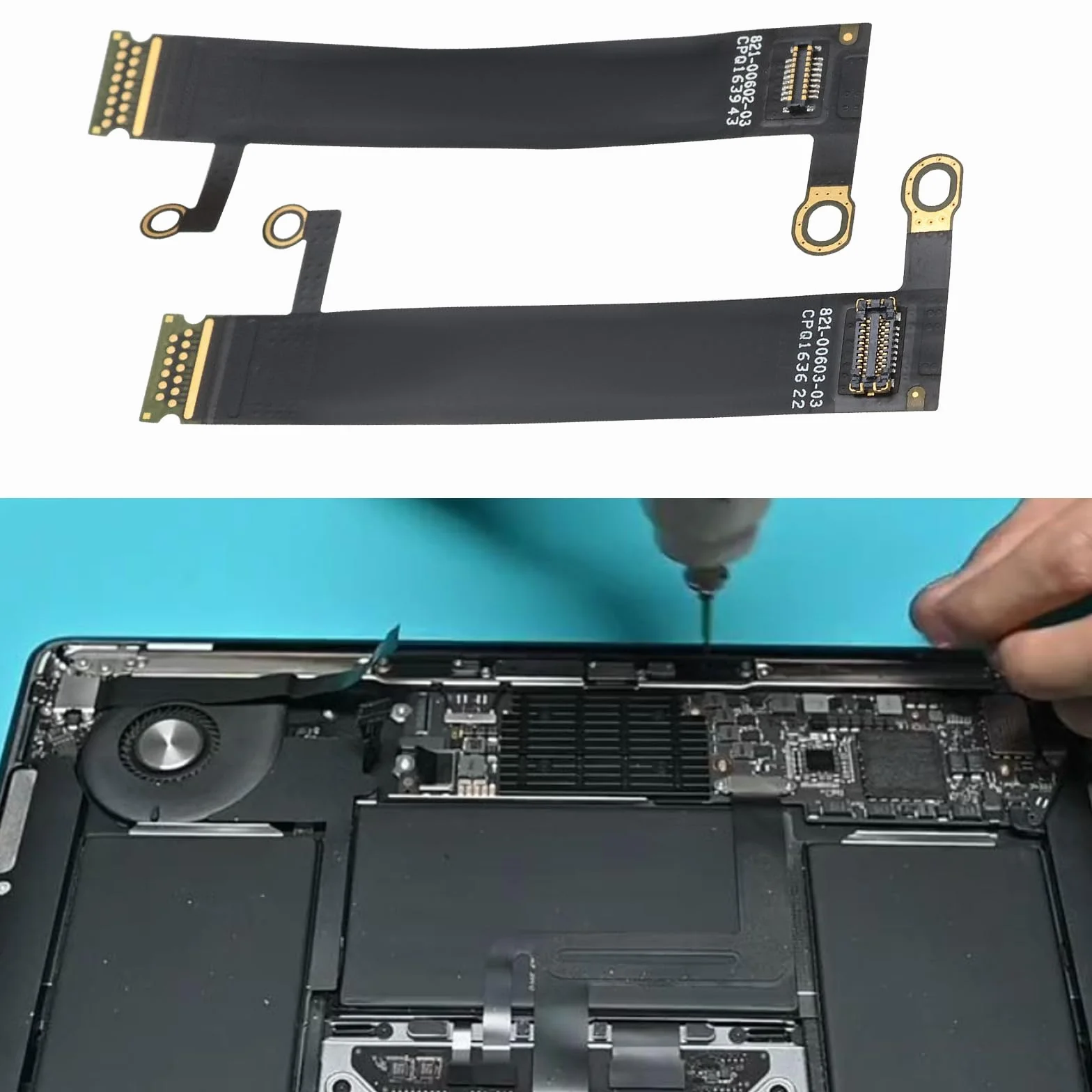 OTOTEC 1 para kabli do podświetlenia tabletu PC z kryształowym ekranem, kabel do podświetlenia kompatybilny z Macbook Pro 33.0 cm 38.1 cm A1707 A1706 A1989 A2251 A2289