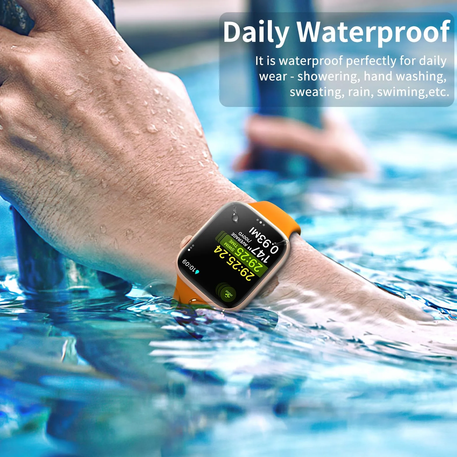 Zestaw 6 pasków sportowych do zegarka Apple Watch 38 mm, 40 mm, 41 mm, 42 mm, 44 mm, 45 mm, miękki, silikonowy, wodoodporny, kompatybilny z iWatch Apple Watch serii 7, 6, 5, 4, 3, 2, 1, SE, dla kobiet