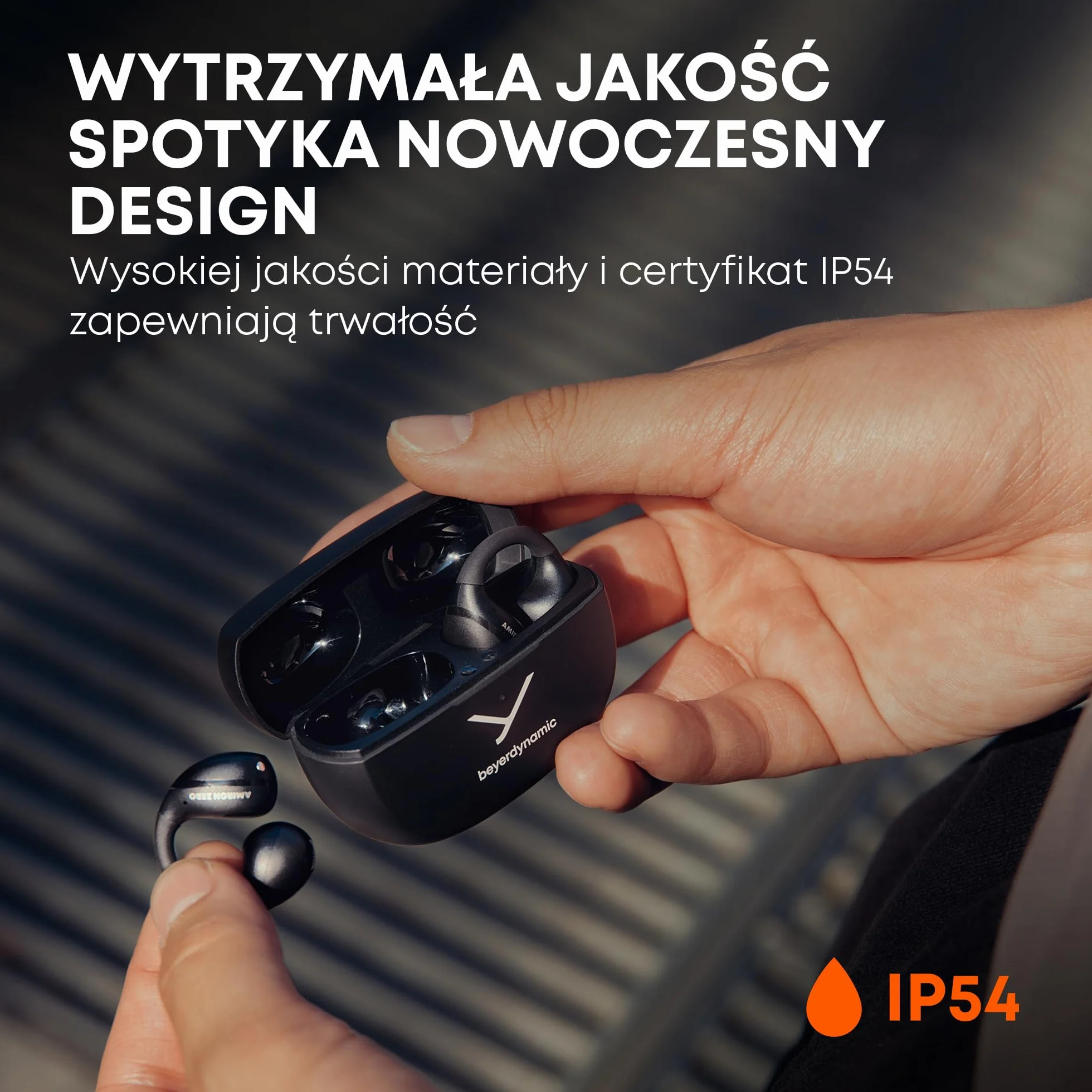 beyerdynamic AMIRON Zero słuchawki z otwartym klipsem, innowacyjna konstrukcja klipsa, Bluetooth 5.4, 20 godzin całkowitego czasu odtwarzania, w kolorze białym | Wygodne, wkładane słuchawki douszne, bezprzewodowe słuchawki nauszne Bluetooth z mikrofonem,
