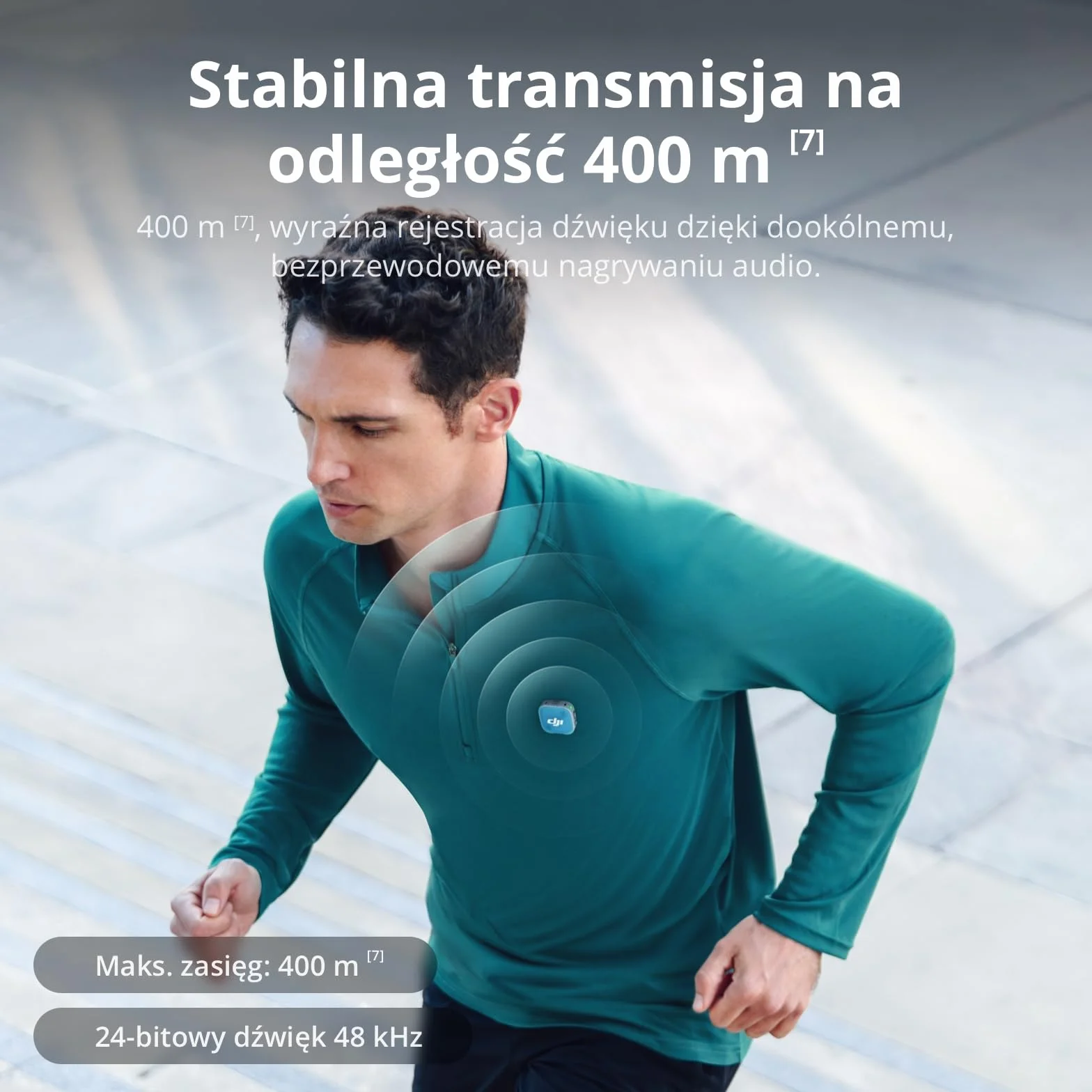 Nadajnik DJI Mic Mini 2, bezprzewodowy mikrofon Mini Mic, ultralekki, czas pracy 8 godz., oszczędzanie energii, redukcja szumów, vlog, streaming | 8 godzin pracy, tryb oszczędzania energii, redukcja szumów, vlog, streaming