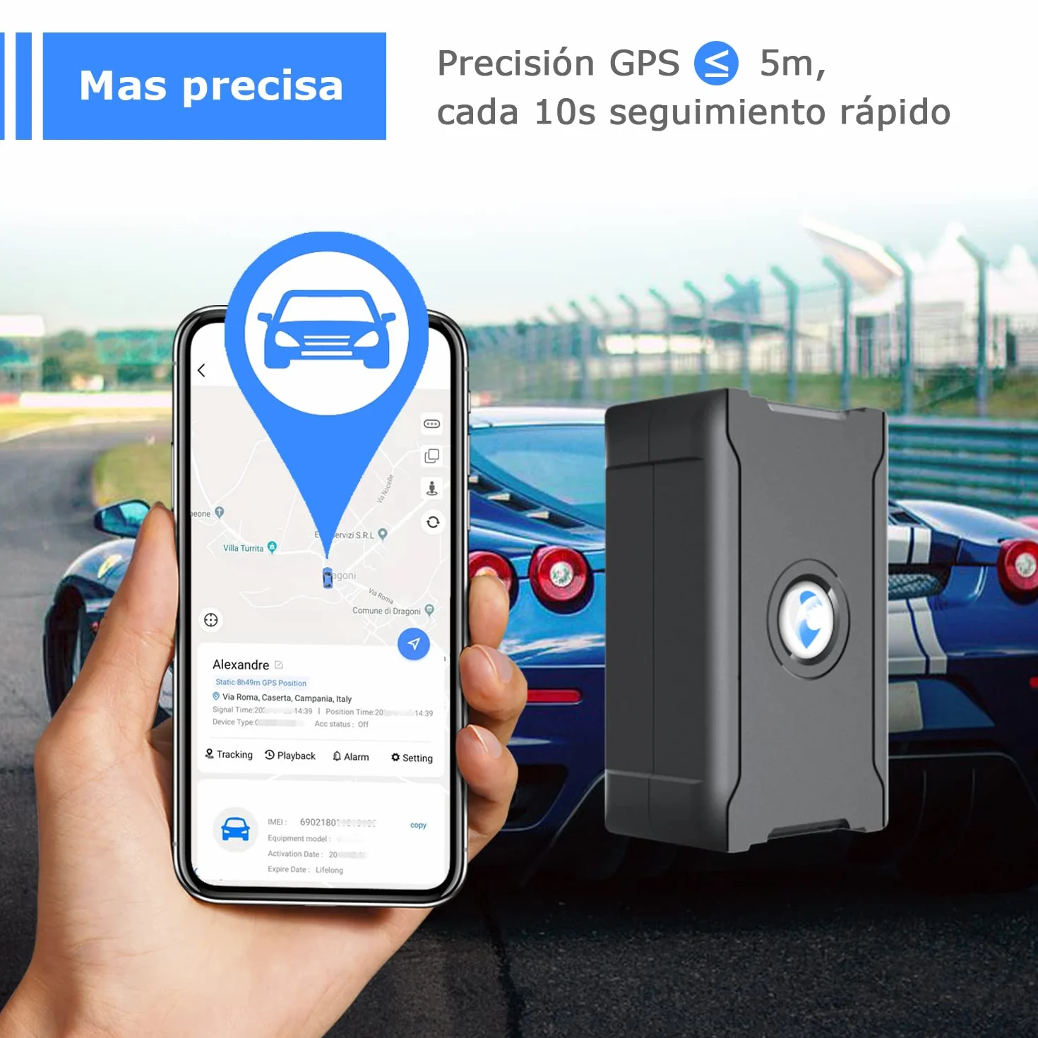 GPS Tracker, karta SIM wliczona w cenę miesięczną Wymagane pełne globalne zasięgnięcie, akumulator 6000mAh, natychmiastowe aktualizacje 10S, Geo-ogrodzenie, zdalny tracker pojazdów anty kradzieży