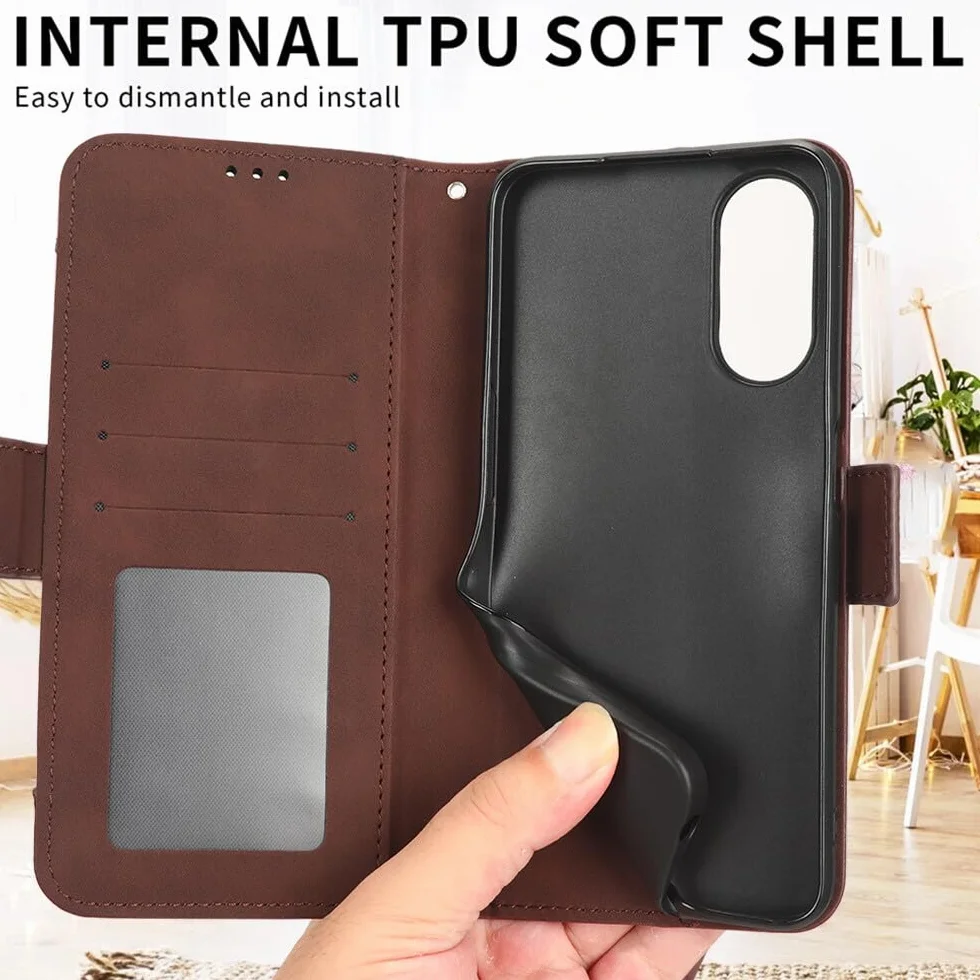 Generic etui kompatybilne z Samsung Galaxy S21 (kolor: czarny) Multi Wallet Skórzane etui z klapką Magnetyczne retro
