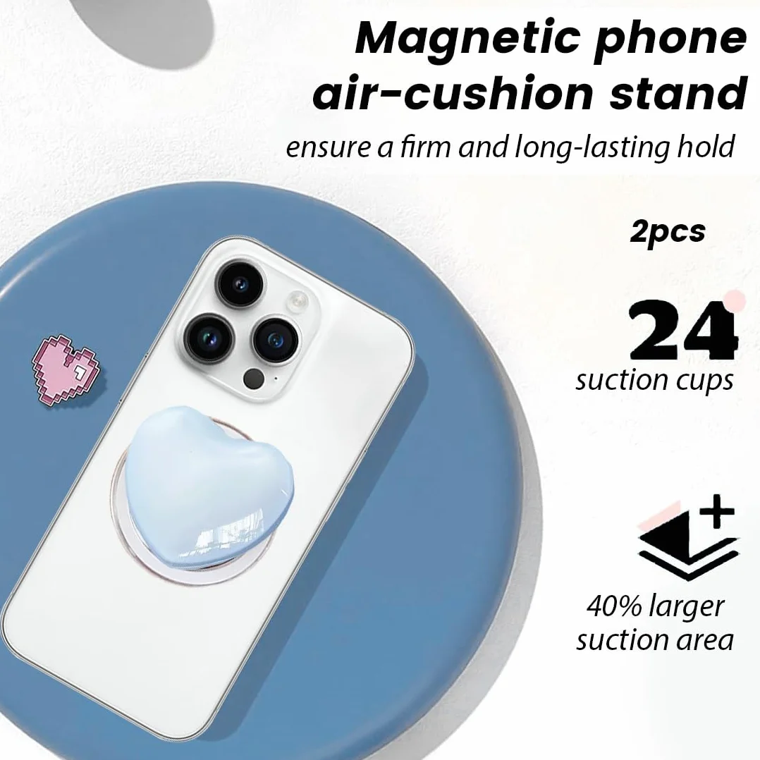 2 szt. magnetyczny uchwyt na pierścień do telefonu komórkowego, magnetyczny uchwyt do telefonu komórkowego, do smartfona tabletu