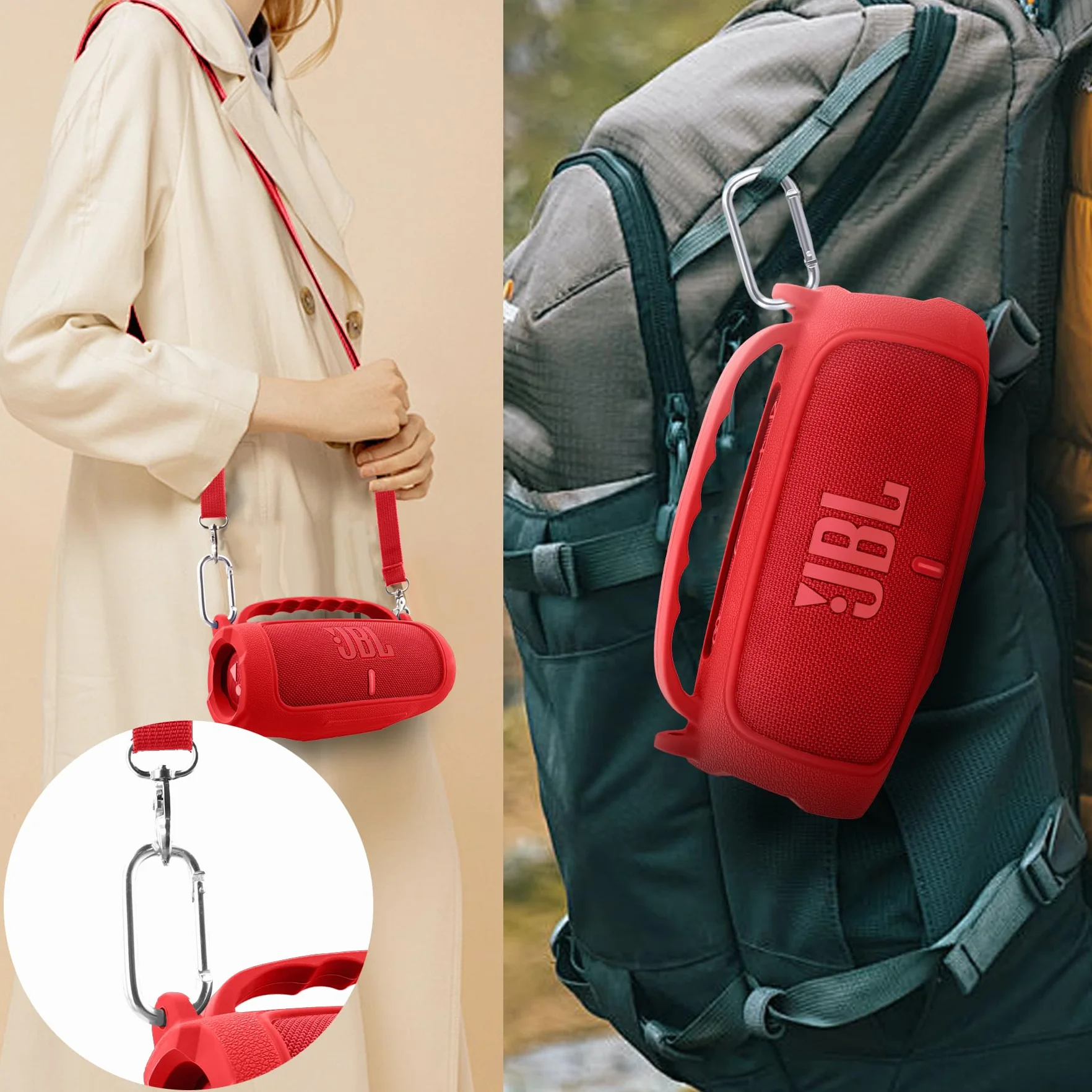 co2CREA Silikonowe etui ochronne do JBL Charge 5 Głośnik bezprzewodowy