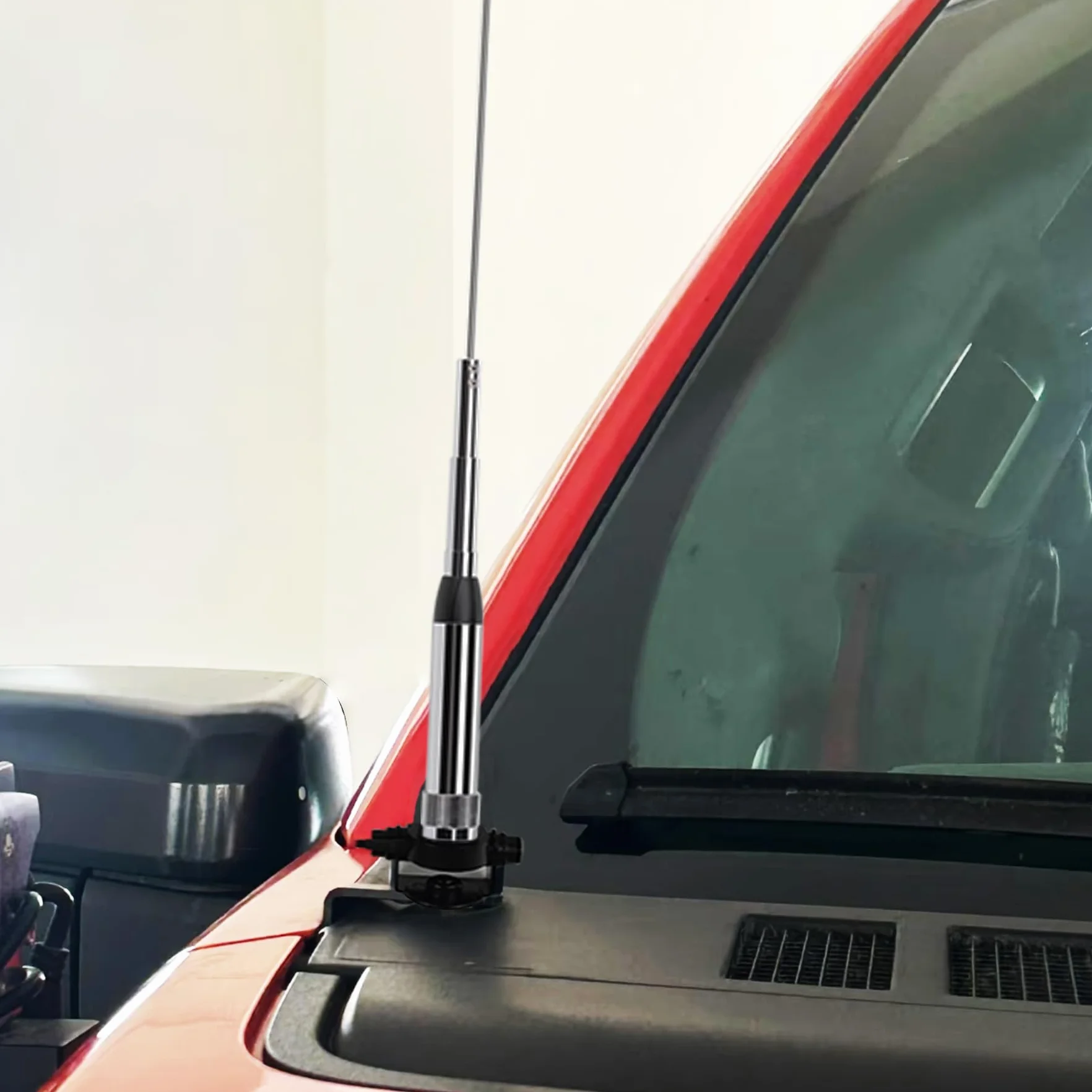 Radio mobilne Quad Band Antena 10 m/6 m/2 m/70 cm 29/50/144/430MHz 1.2 m High Gain Antena do radia samochodowego Molie z kablem koncentrycznym 5 m i klipsem bazowym