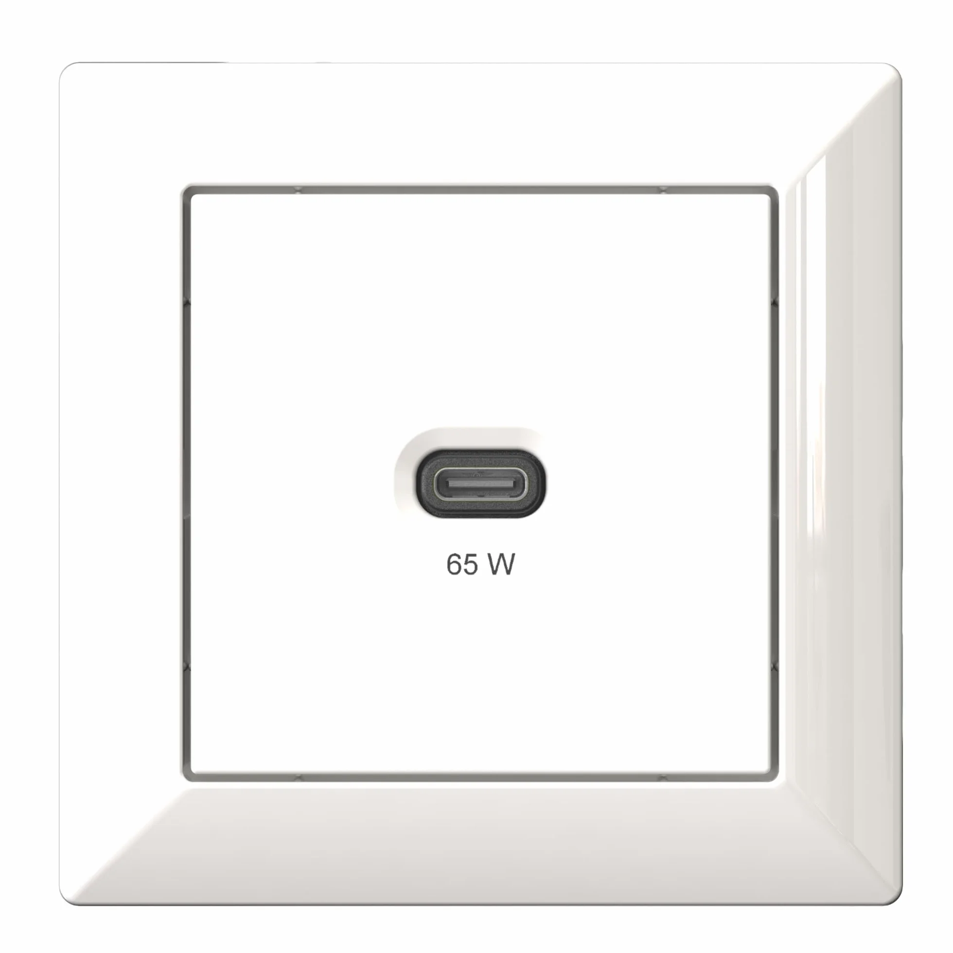 EHMANN 2 w 1 Bundle, wbudowana stacja ładująca USB, ładowarka USB-C 65 W, biały i kabel USB C/C, ładowanie (100 W) + transmisja danych (480 Mbps) + pomiar mocy (wyświetlacz cyfrowy), długość 3 m,