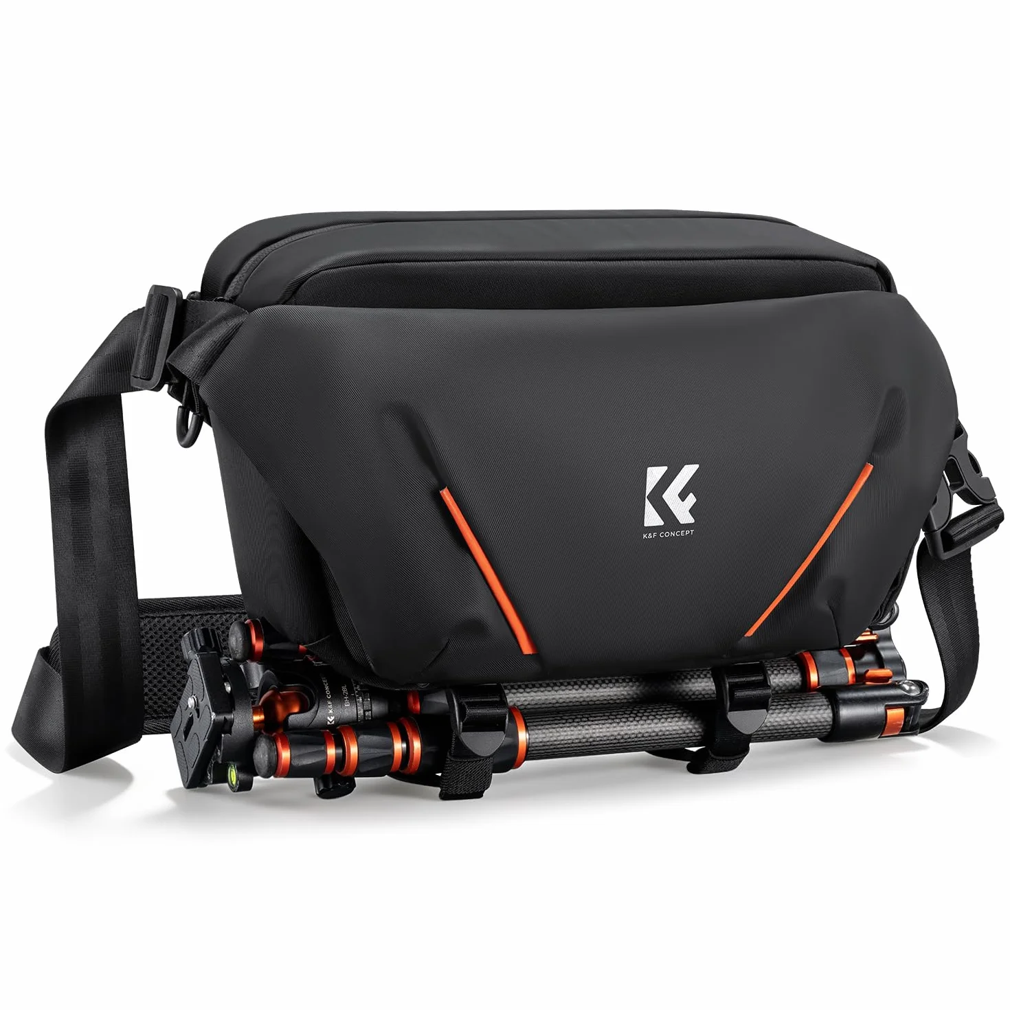 K&F CONCEPT Torba na ramię na aparat, torba na aparat z półotwartą przednią kieszenią. Kompatybilna z aparatami fotograficznymi i obiektywami