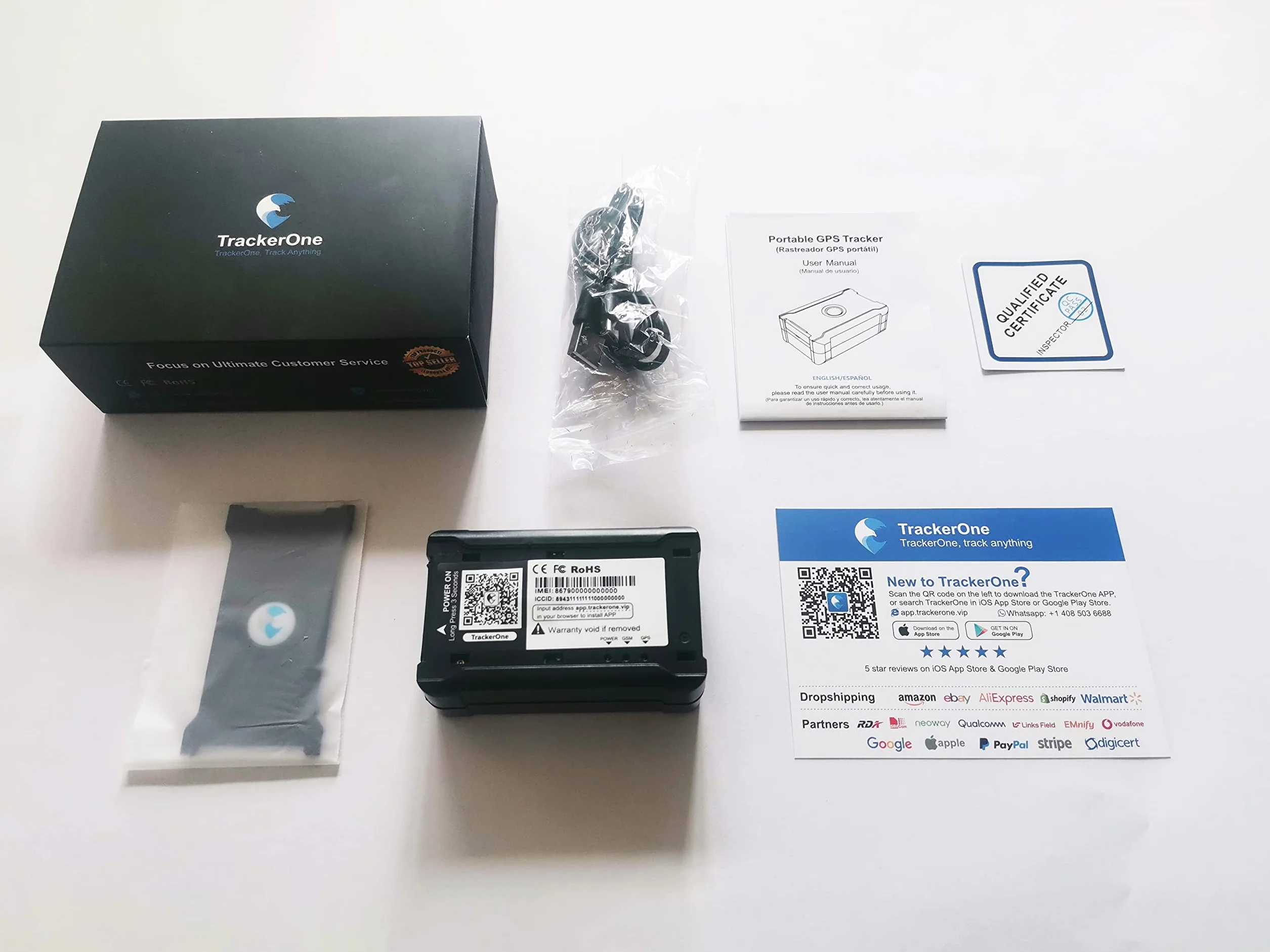 wanwaytech Lokalizator GPS mini z wbudowanym magnesem śledzenie w czasie rzeczywistym do samochodu motocykla