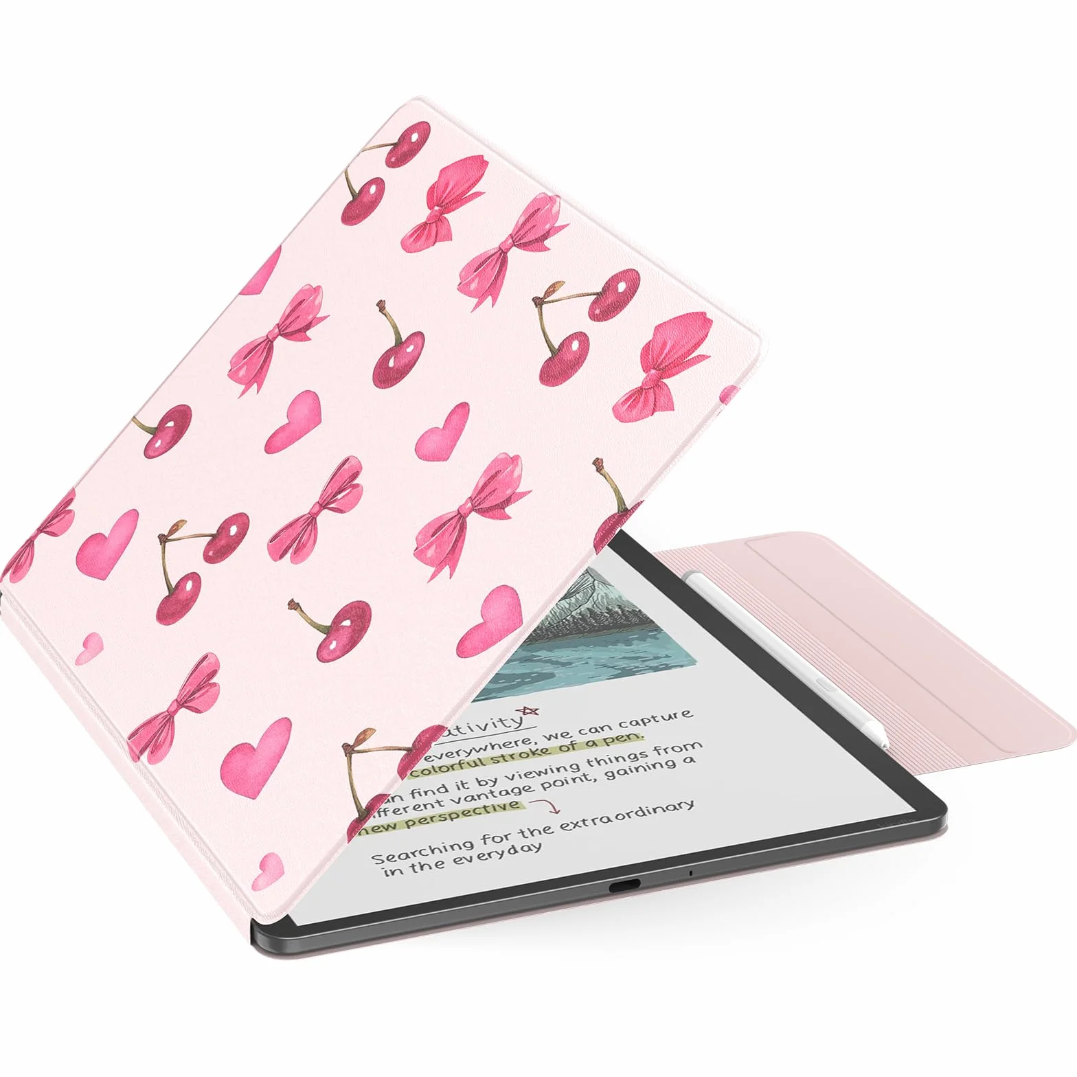 MoKo Magnetic Case for 11" Kindle Scribe 3rd & Colorsoft 1st,Fioc Cili | Strong Magnetic,Slim Folio Premium PU Leather Cover with Pen Clasp & Auto Sleep Wake for 2025 Kindle Scribe Case