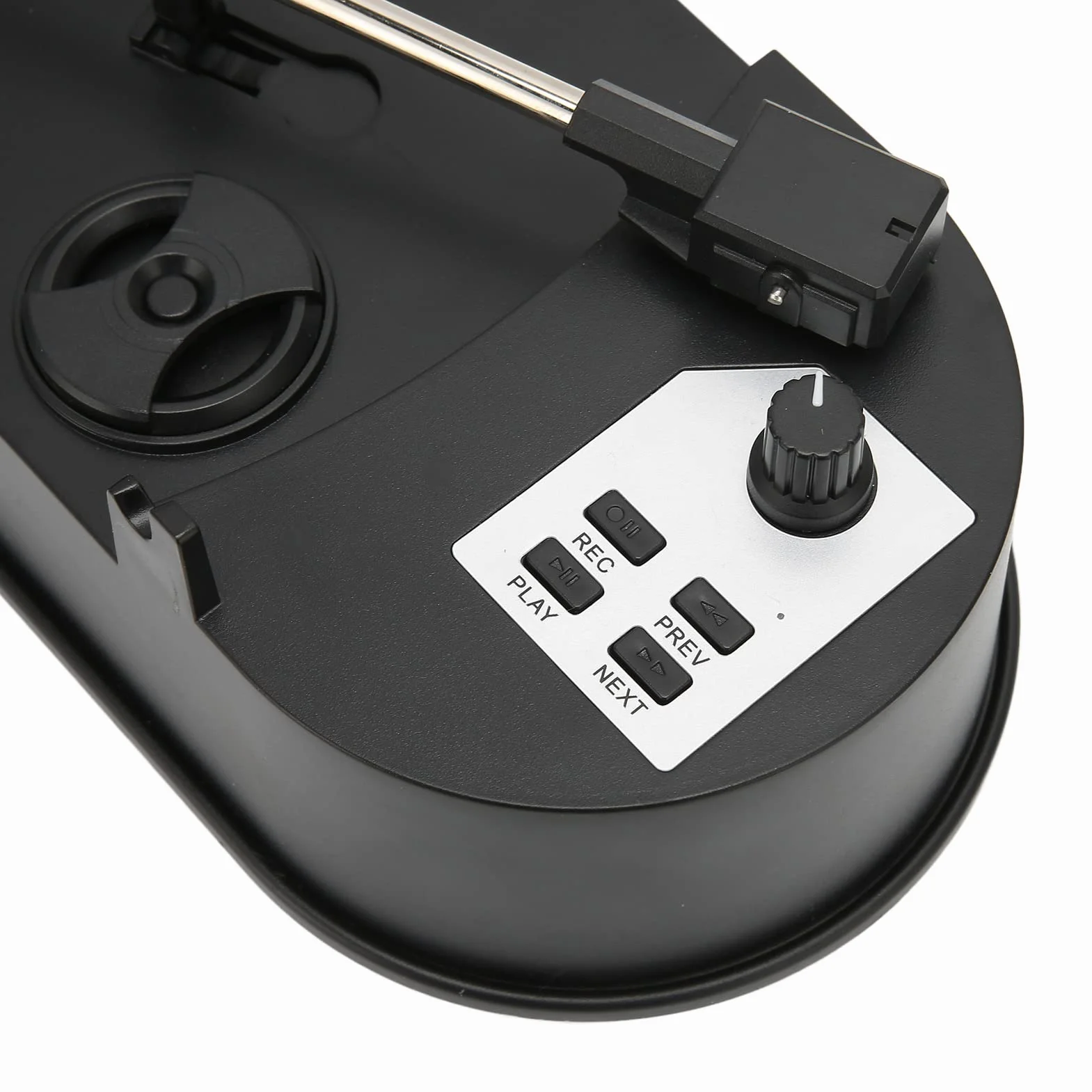 Cryfokt Gramofon Winylowy Gramofon Profesjonalny Konwerter USB 2.0 dla Miłośników Muzyki Mini Wygodna Obsługa Typu „plug and play” Wytrzymały materiał ABS