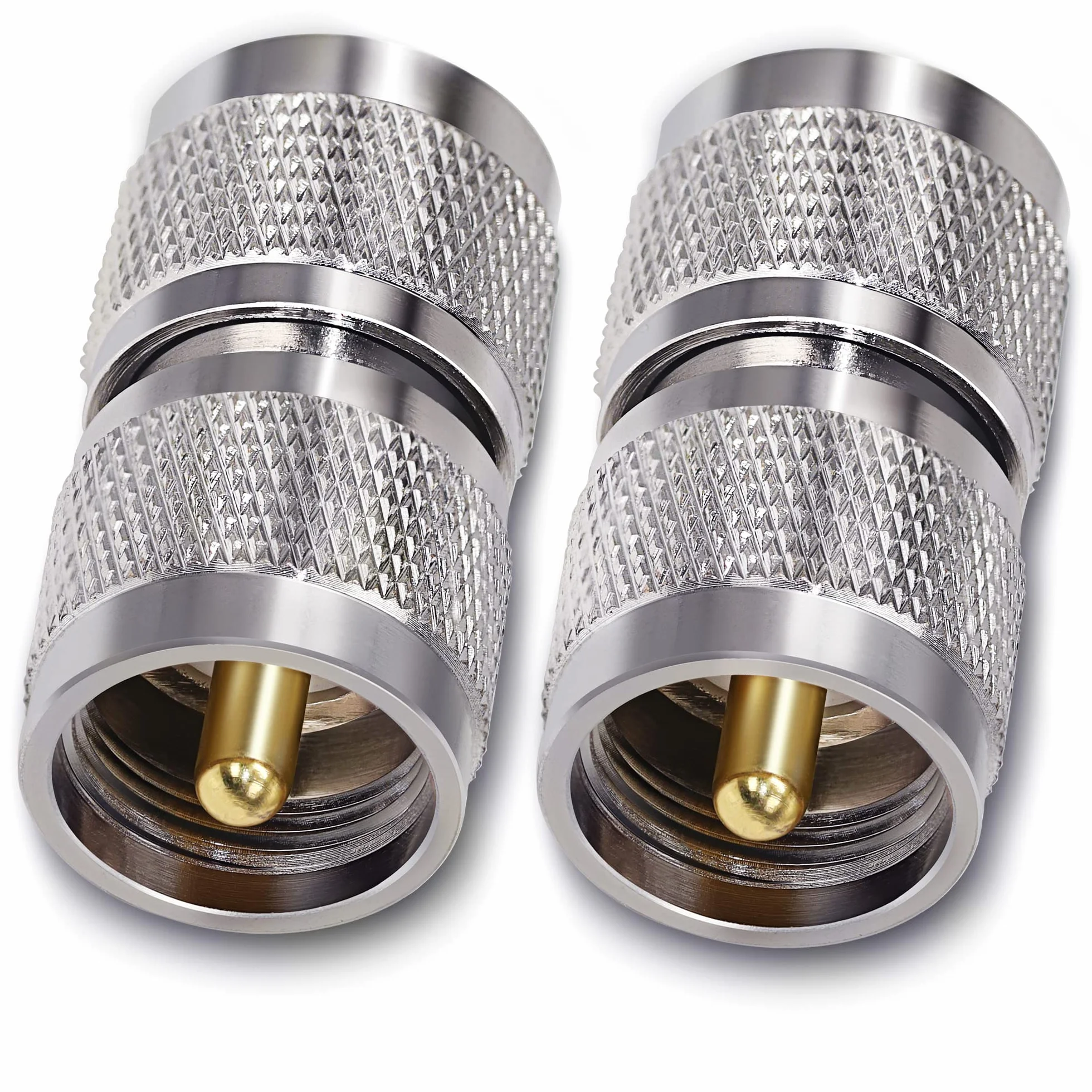 Wtyczka koncentryczna UHF TUOLNK PL259 Wtyczka UHF do wtyczki UHF Adapter koncentryczny PL-259 Wtyczka do kabla przedłużającego 2szt