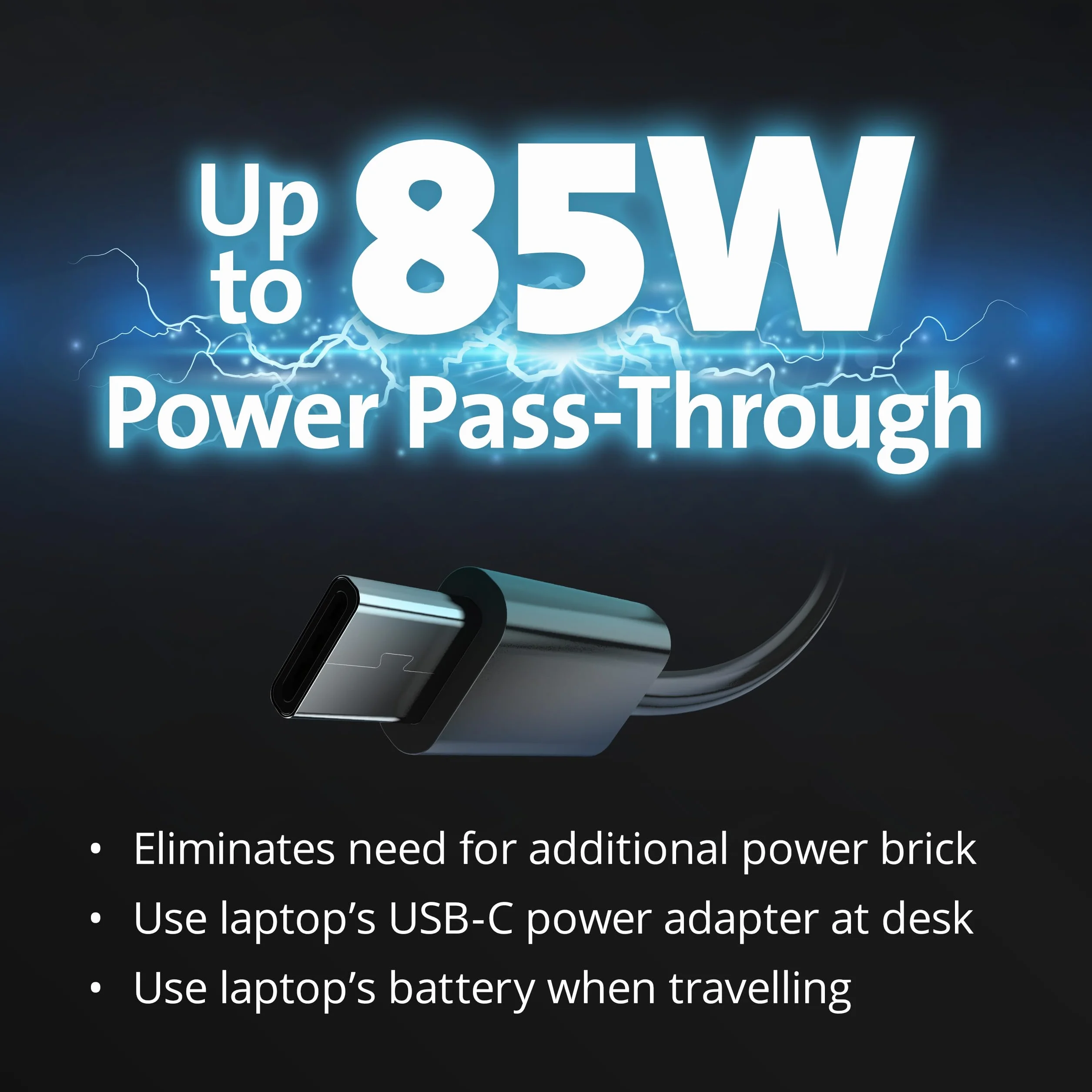 Mobilna stacja dokująca UH1500P Kensington EQ USB-C, potrójne wyjście wideo. Pojedyncze 8K@30Hz. Podwójne 4K@60HZ oraz potrójne 1080p@60Hz. Kompatybilna z laptopami Lenovo, HP, Dell, MacBook. K34039WW