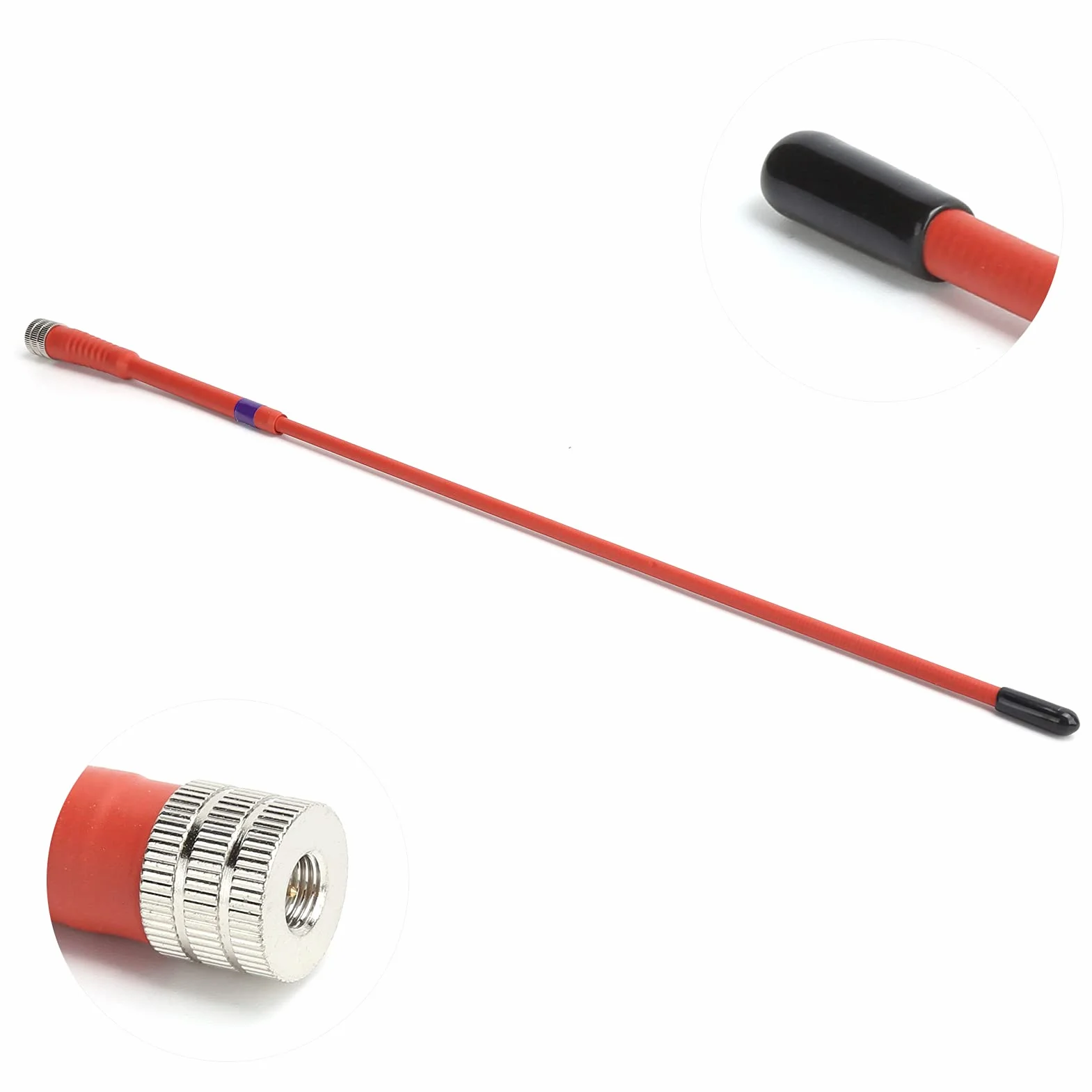 Antena GPS Astro 430 320 900 220 Alpha 50 100, Miękka Gumowa 136-174 MHz, Wysokie Wzmocnienie, Czerwony