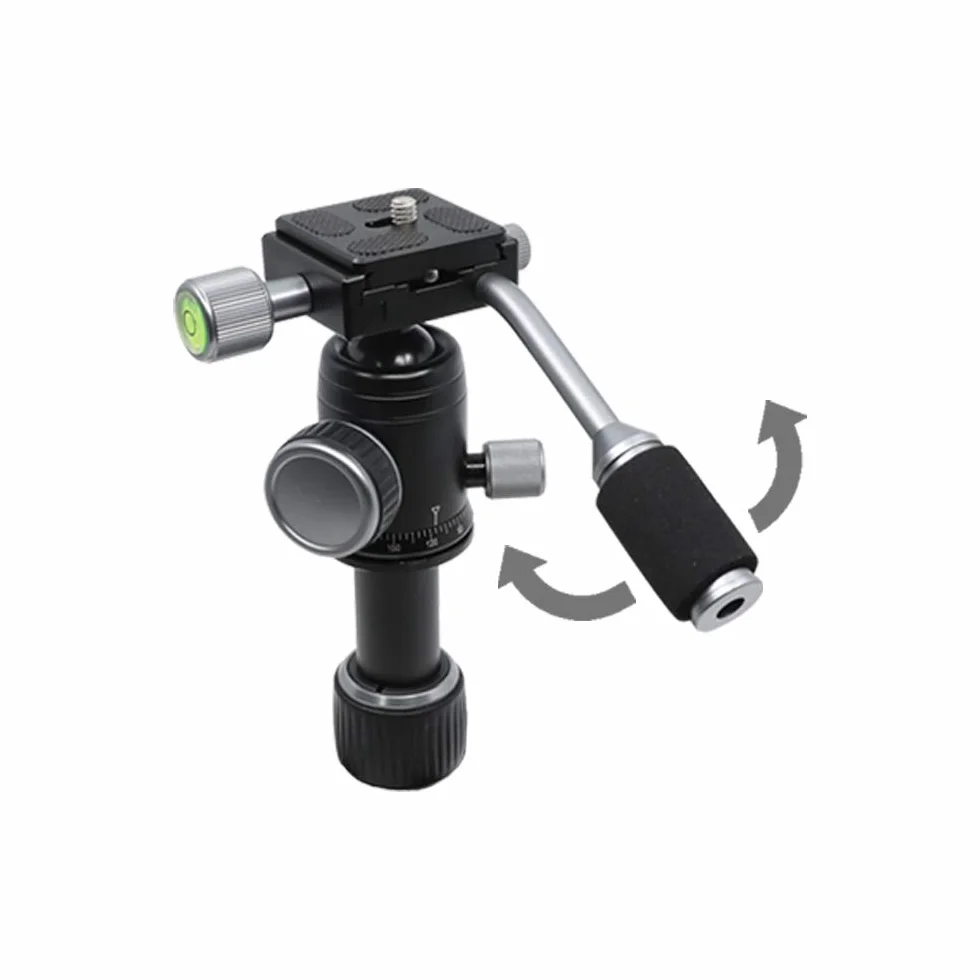 TRIPOD50V (Pan Bar w zestawie/lekki wytrzymały aluminiowy uchwyt na aparat przenośny statyw z antypoślizgowymi stopami/kompatybilny z iPhonem, telefonem z systemem Android, DSLR dla YouTube Video) firmy ORANGEMONKIE