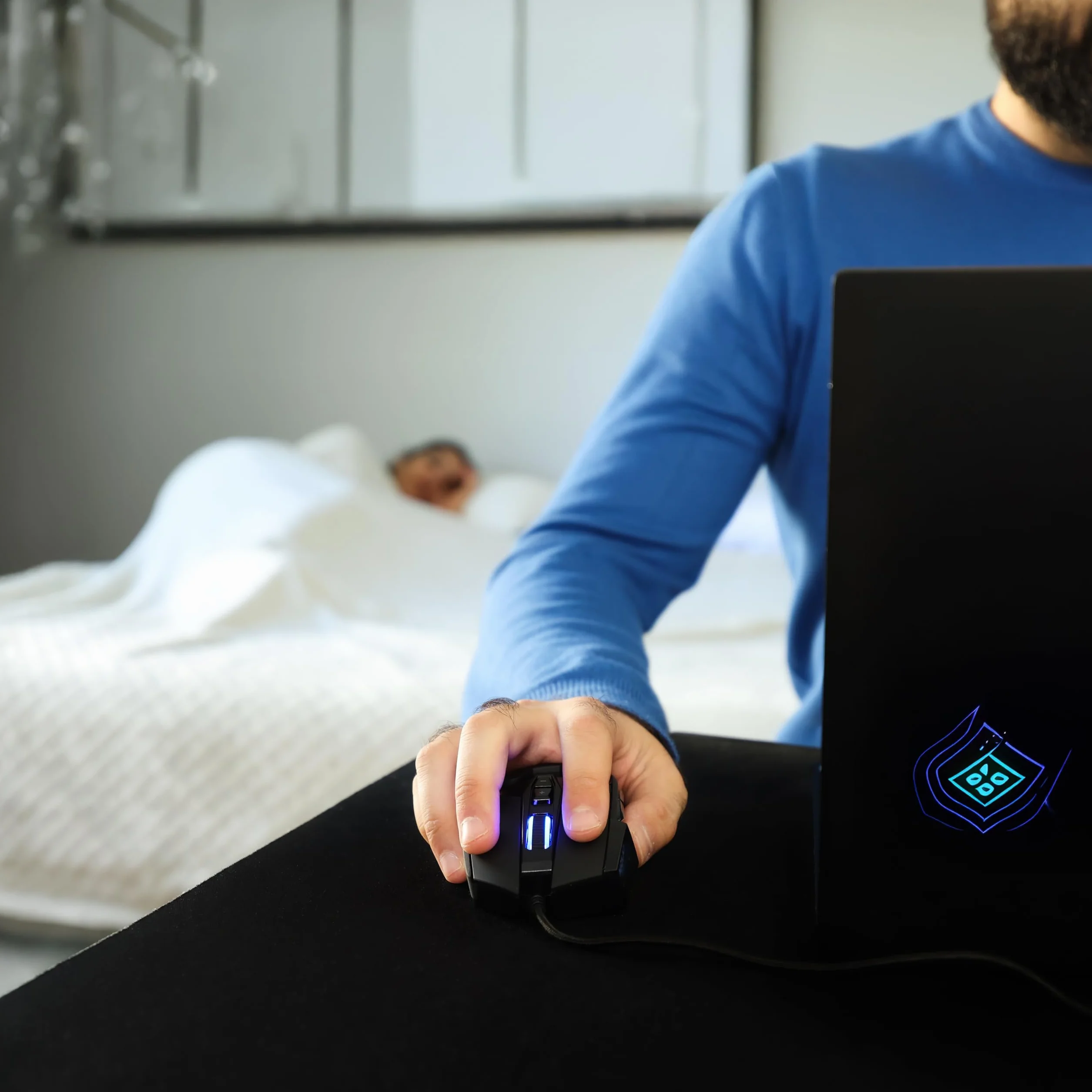 Cicha przewodowa mysz gamingowa do komputera, laptopa