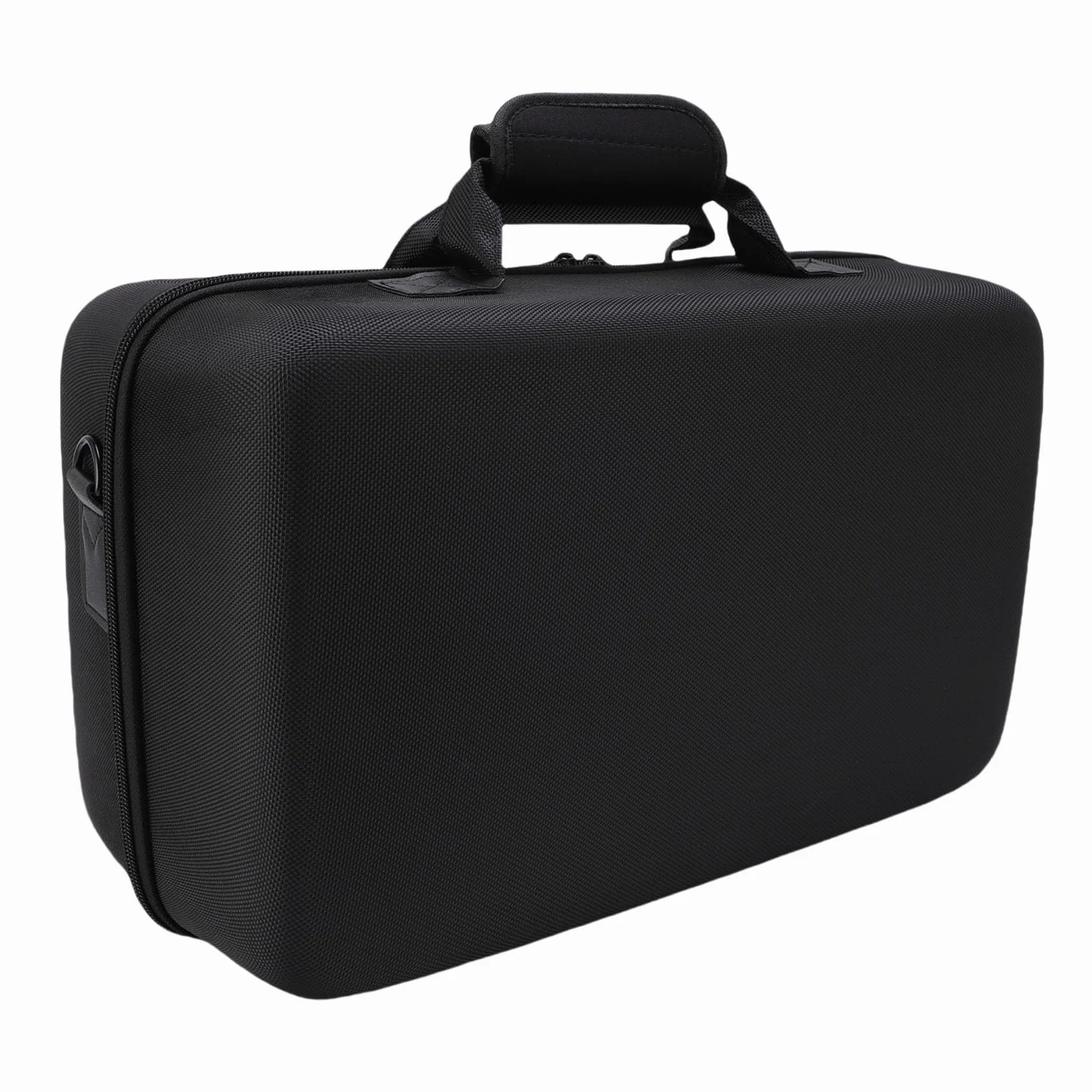 Generic Przenośna Torba Podróżna Konsoli Gier, Wodoodporna Konsola Ochronna Twarda Skrzynka do Przenoszenia dla Kontrolera Pionowe Kable Słuchawkowe (BLACK)