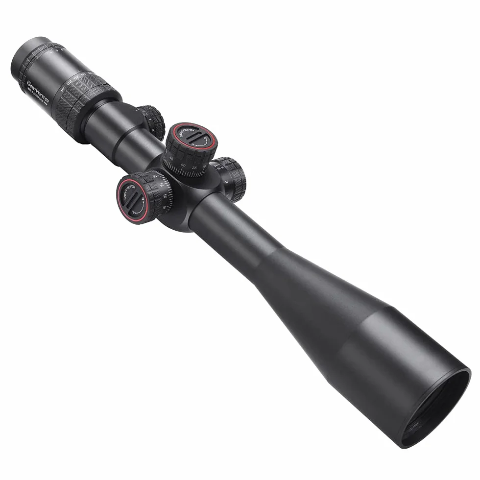 WestHunter Optyka WHI Seria Lunet Celowniczych do Myślistwa, 30 mm First Focal Plane, Czerwono-Zielone Podświetlenie, Taktowe Lunety Celownicze Precyzyjne 1/10 MIL | 2 Typy
